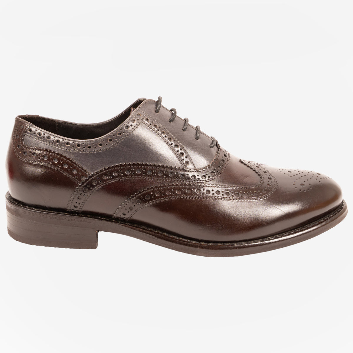 Anfo - Francesina duilio fiore Marrone con Bordeaux e Grigio ANFO -MRBDGG CALZOLERIA TOSCANA 339-RAPIDA