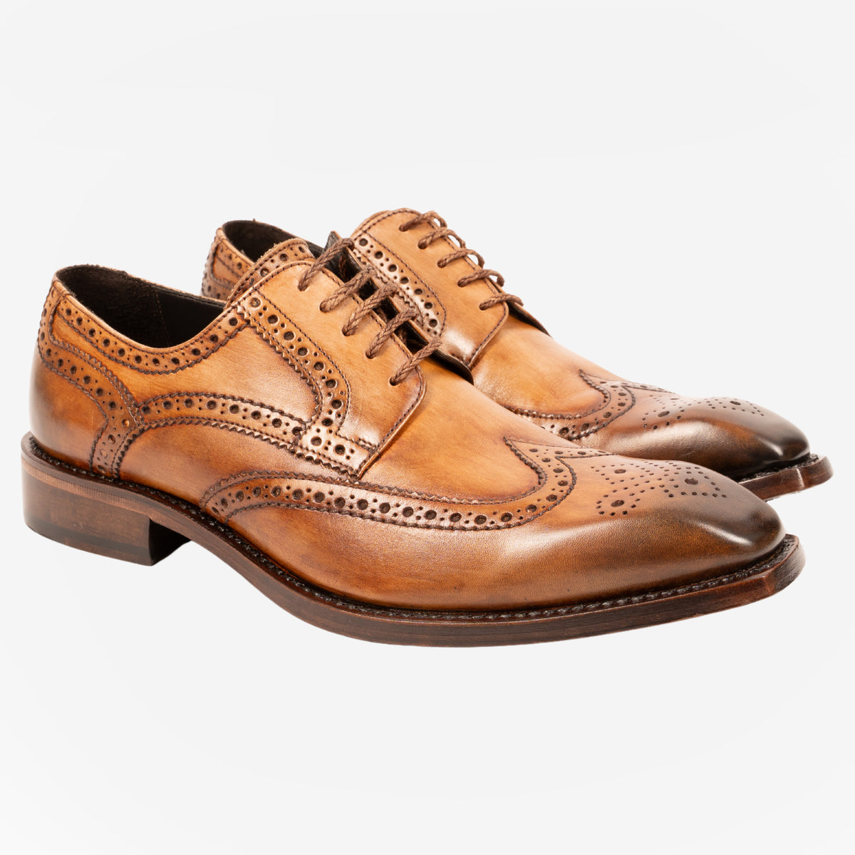 Mesola - Derby duilio con fiore Dark Caramello MESOLA -CYNDCR CALZOLERIA TOSCANA 339-RAPIDA