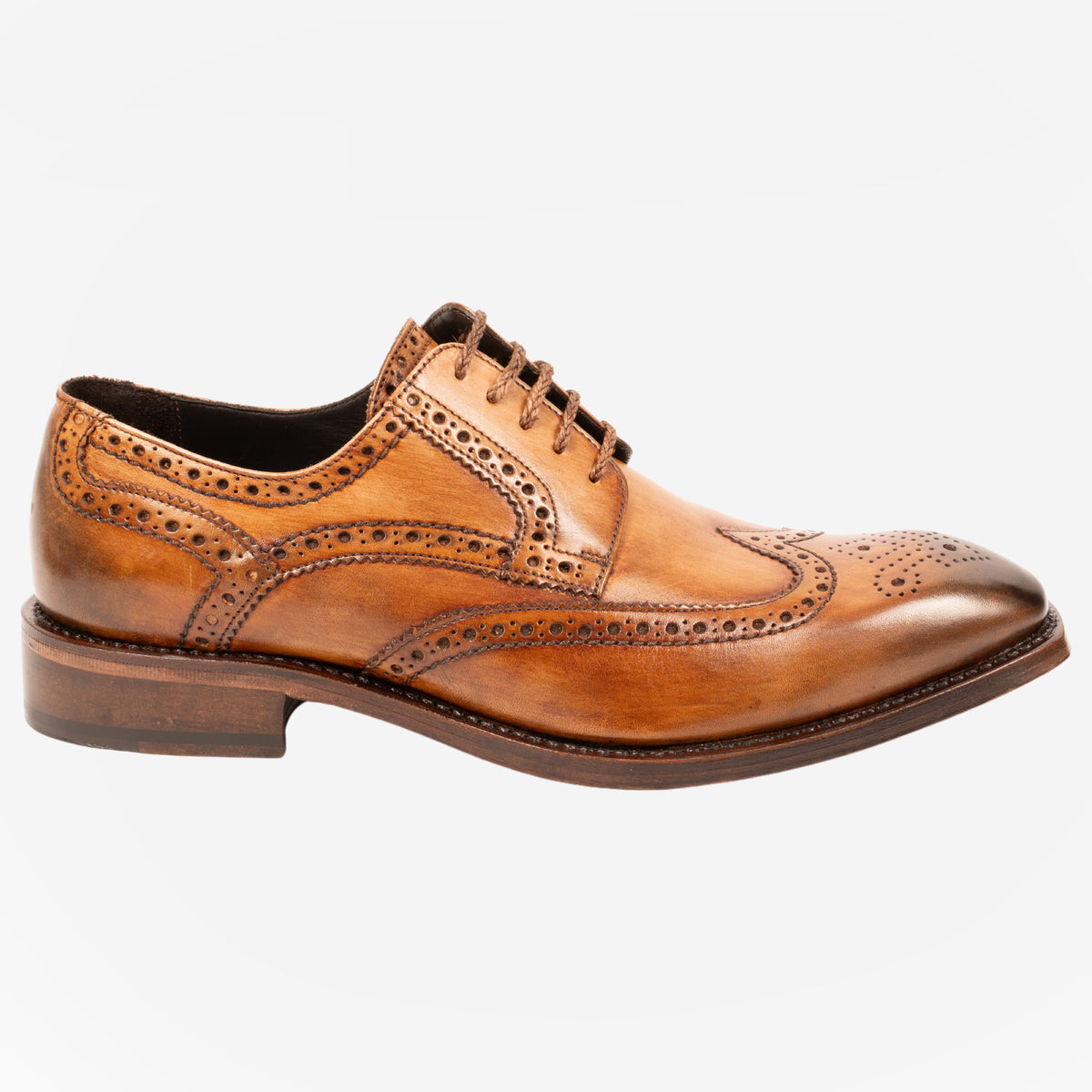 Mesola - Derby duilio con fiore Dark Caramello MESOLA -CYNDCR CALZOLERIA TOSCANA 339-RAPIDA