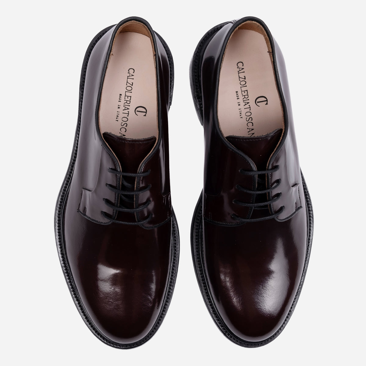 KIMON - Derby in Pelle Liscia Bordeaux KIMON -ABRBRD CALZOLERIA TOSCANA 339