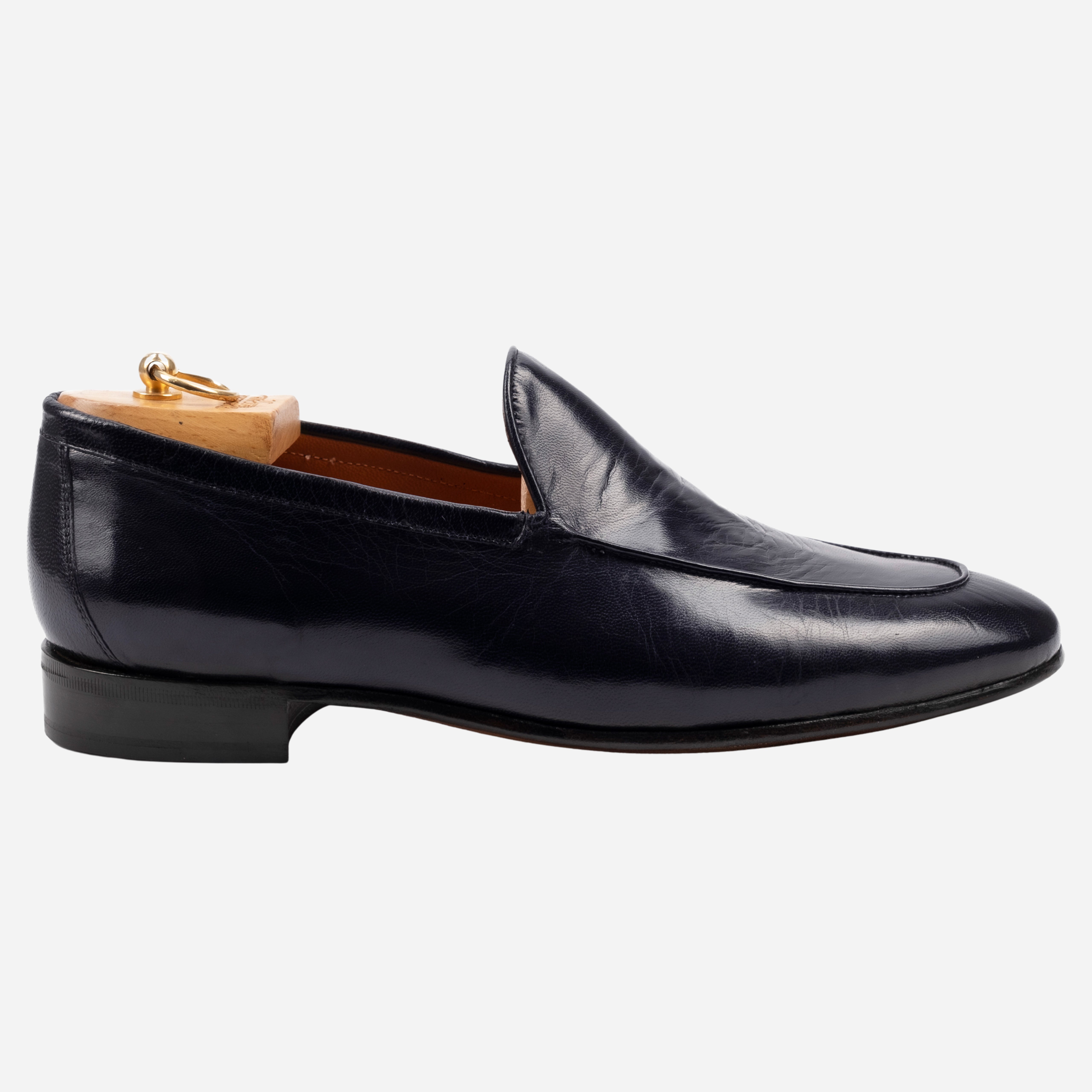 LIERNA - Mocassino Loafer in Pelle Liscia Blu LIERNA -BLU CALZOLERIA TOSCANA 339