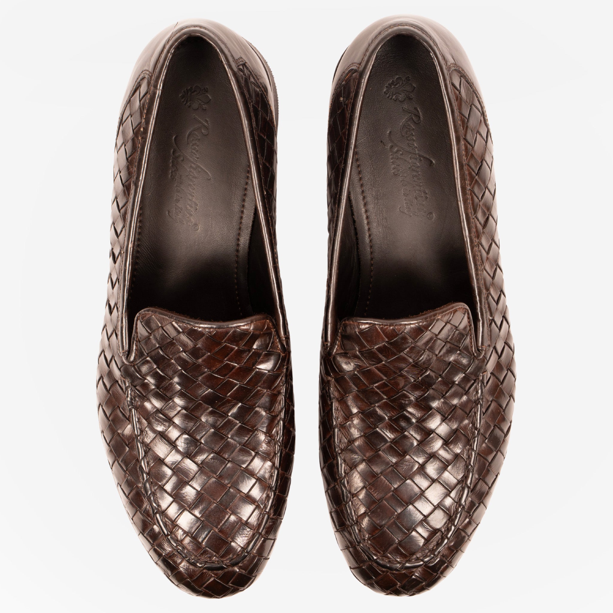 Braone - Loafers intrecciata Testa di moro BRAONE -TDM ROSSO FIORENTINO