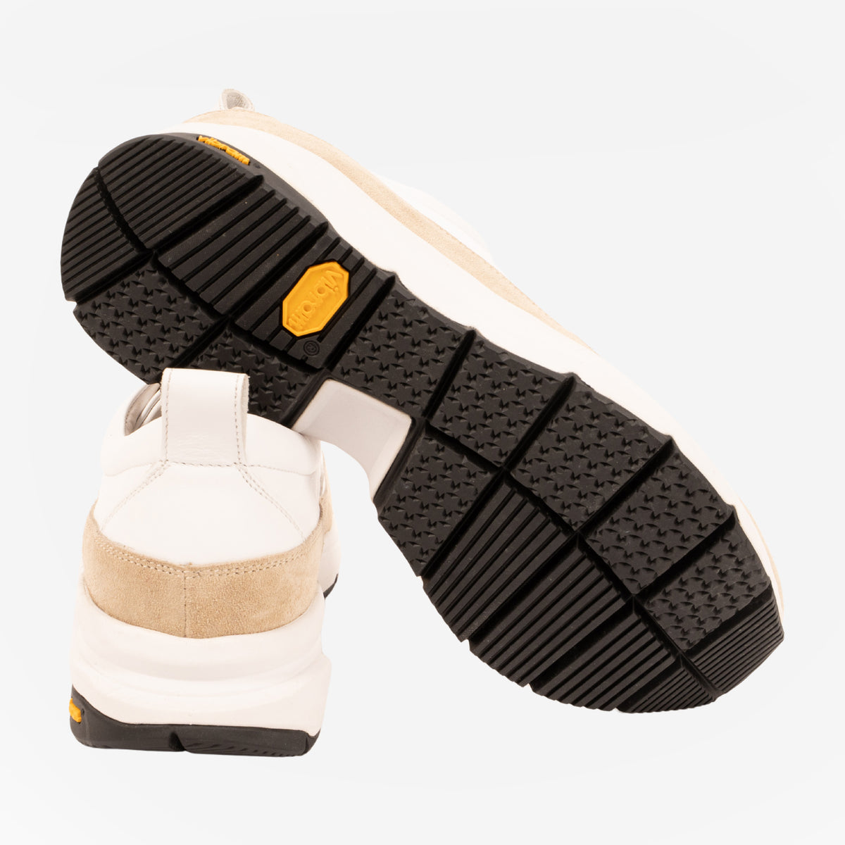 Loria - Sneakers runner Bianco e sabbia LORIA -BNCSBB ROSSO FIORENTINO