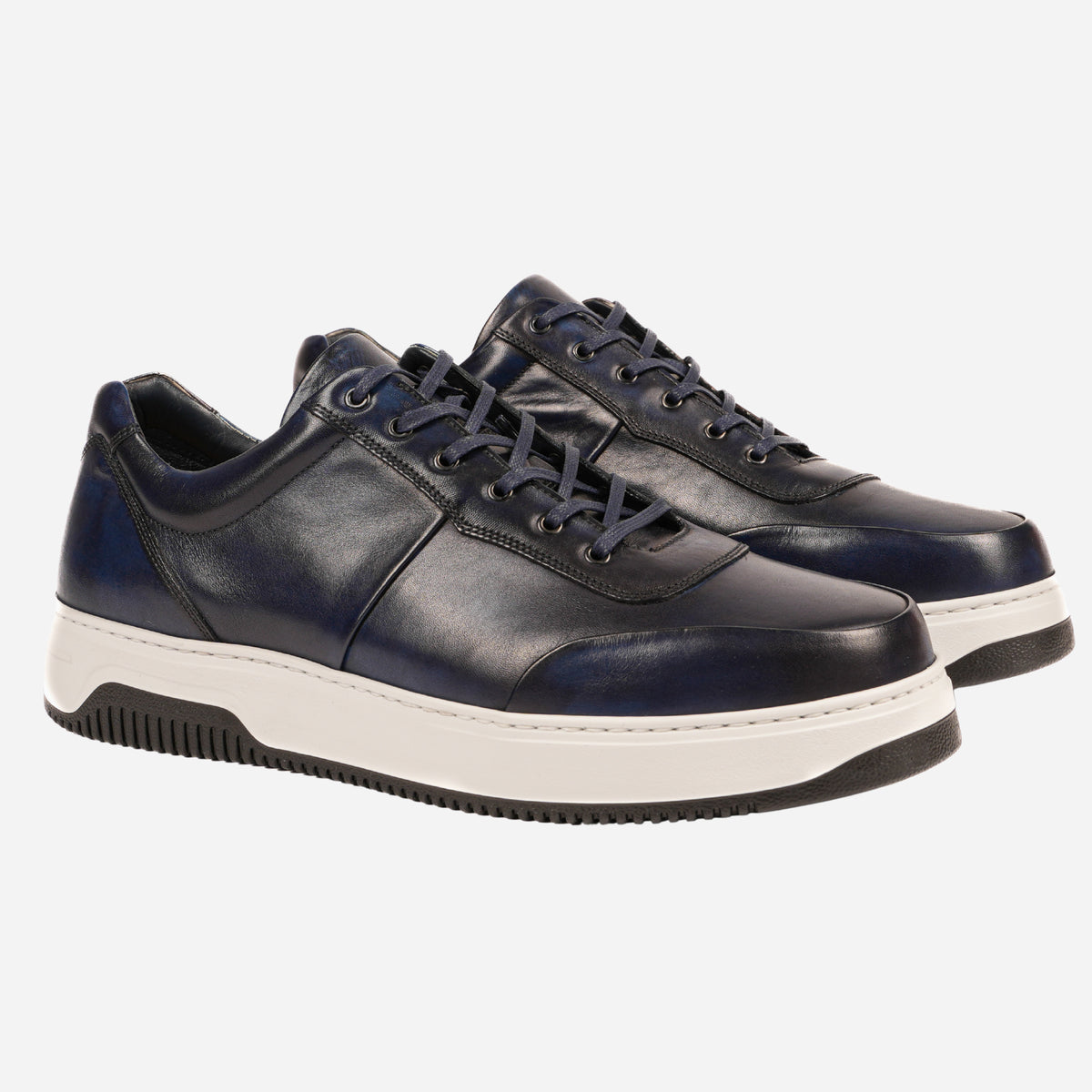 RIVES - Sneakers in Pelle Blu Disco RIVES -SHDBLD ROSSO FIORENTINO