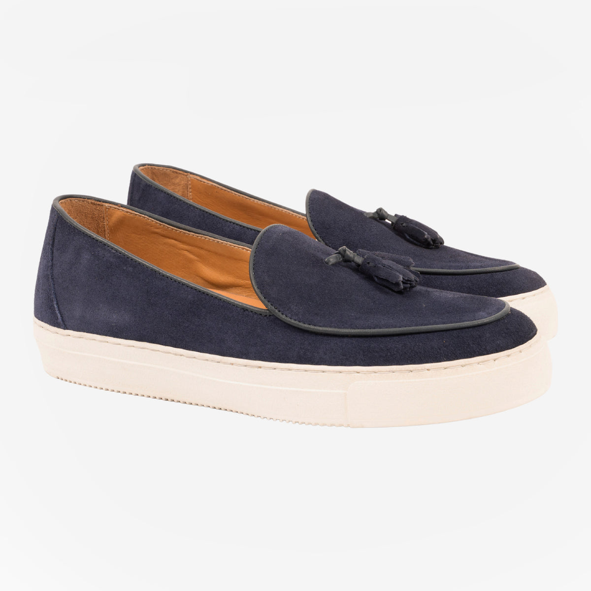 Trani - Loafers nappine brillata Blu TRANI -BLDBLU ROSSO FIORENTINO