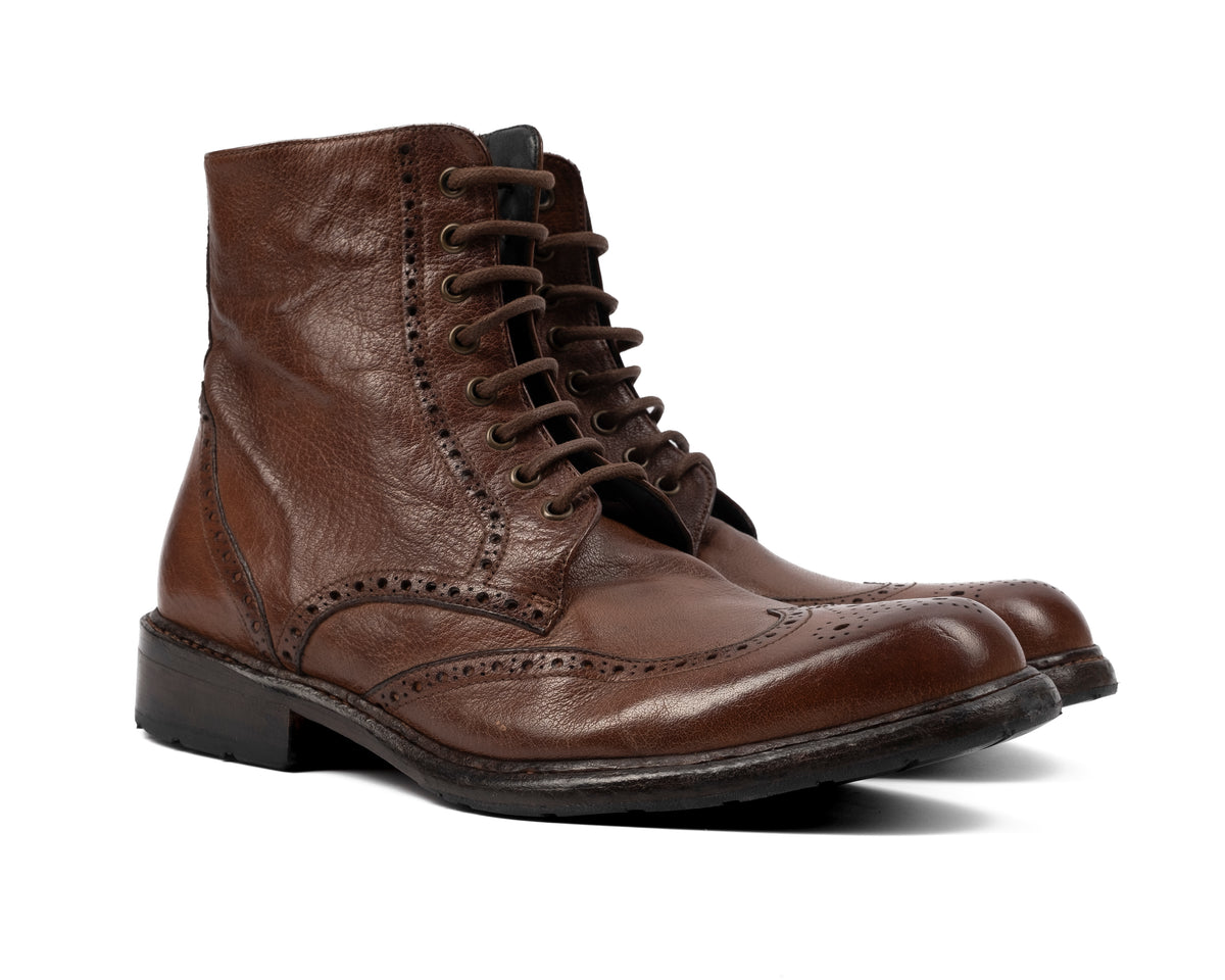 Verona - Brown Derby Ankle Boot