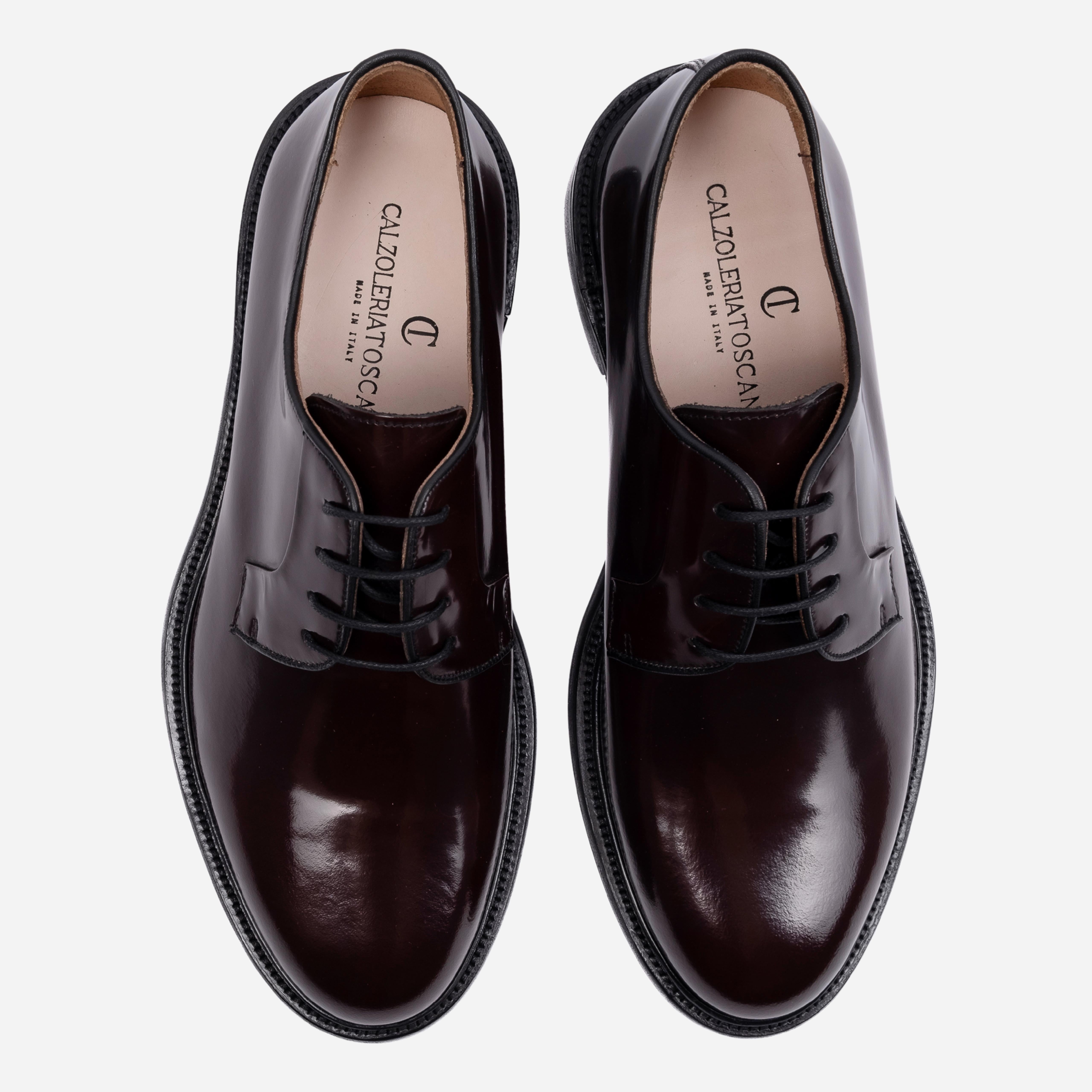 KIMON Derby in Pelle Liscia Bordeaux KIMON -ABRBRD CALZOLERIA TOSCANA 39
