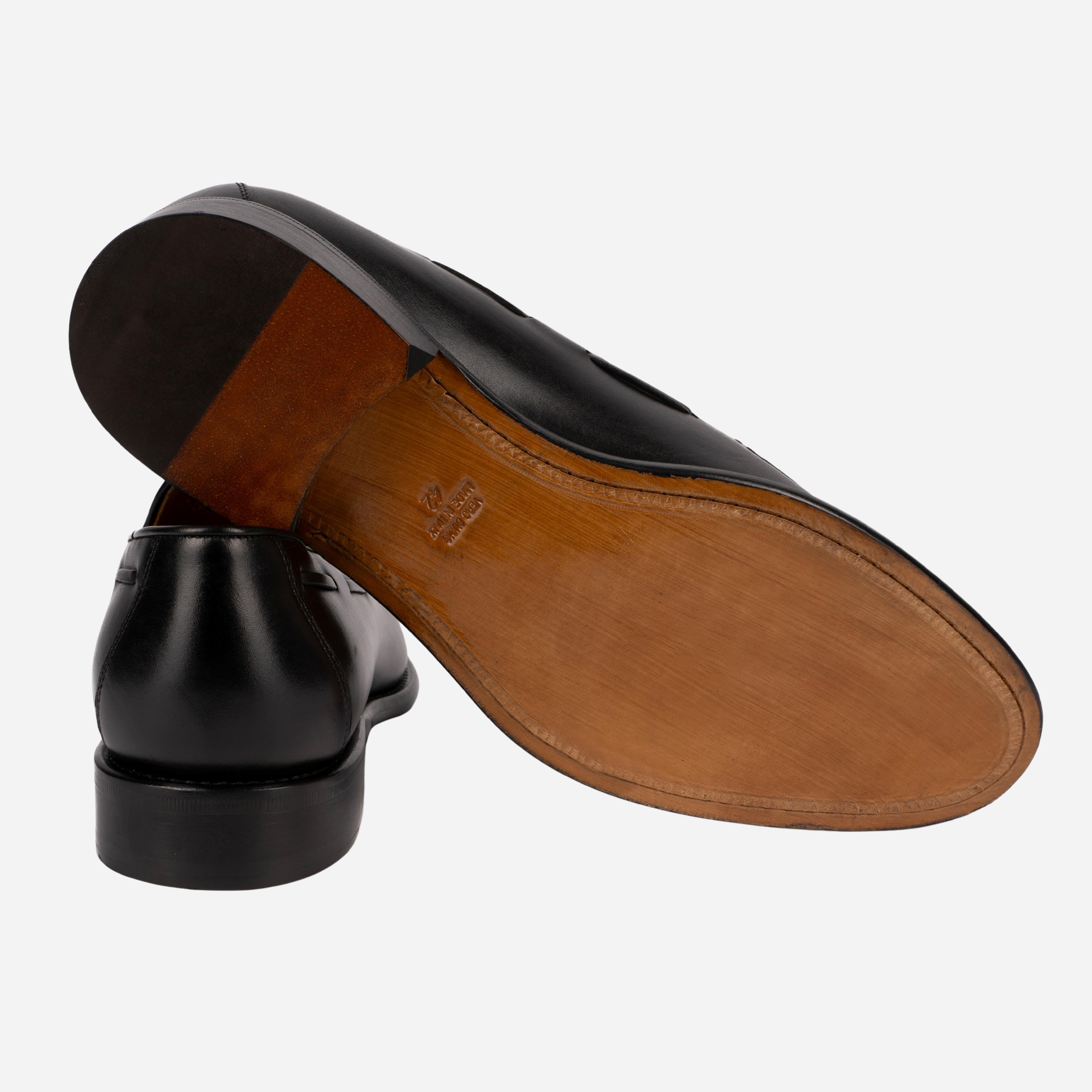 BORMIO Mocassino Loafer Nero<BR/> BORMIO -WSTNRO CALZOLERIA TOSCANA 39