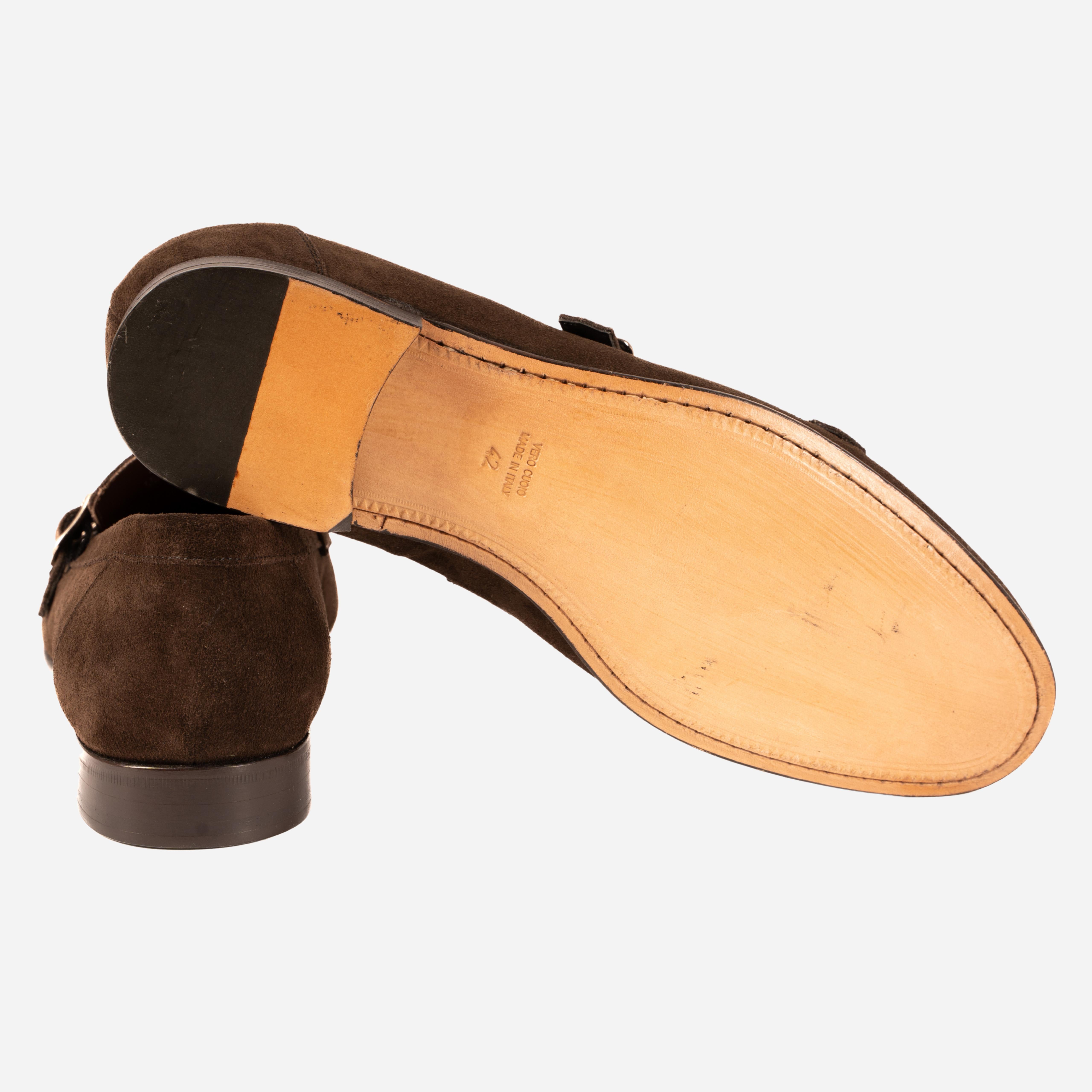 FLERO Mocassino Loafer con doppia fibbia Antracite FLERO -RVSANT CALZOLERIA TOSCANA 39