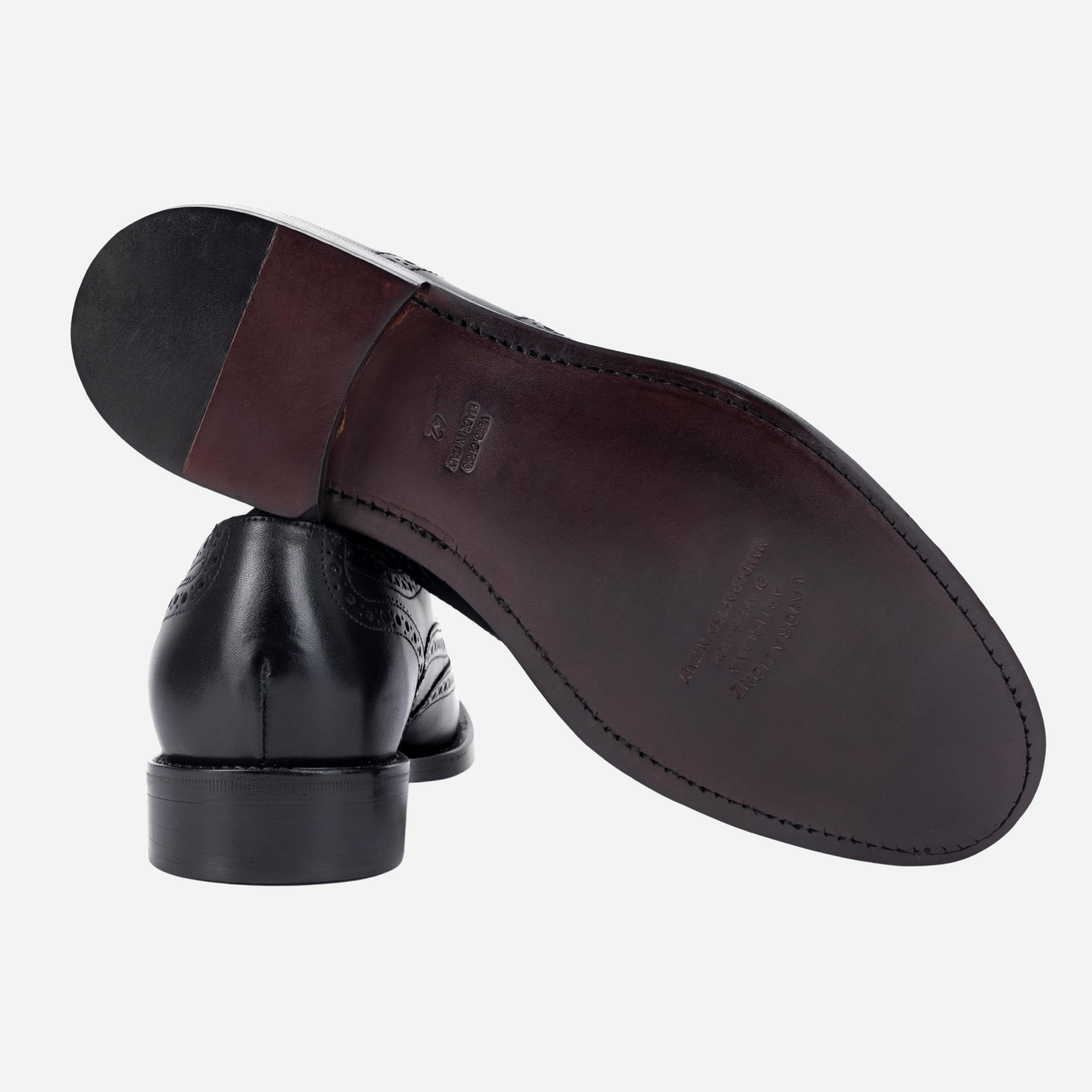 LARI Derby in Pelle Dark Nero LARI -NRO CALZOLERIA TOSCANA 319