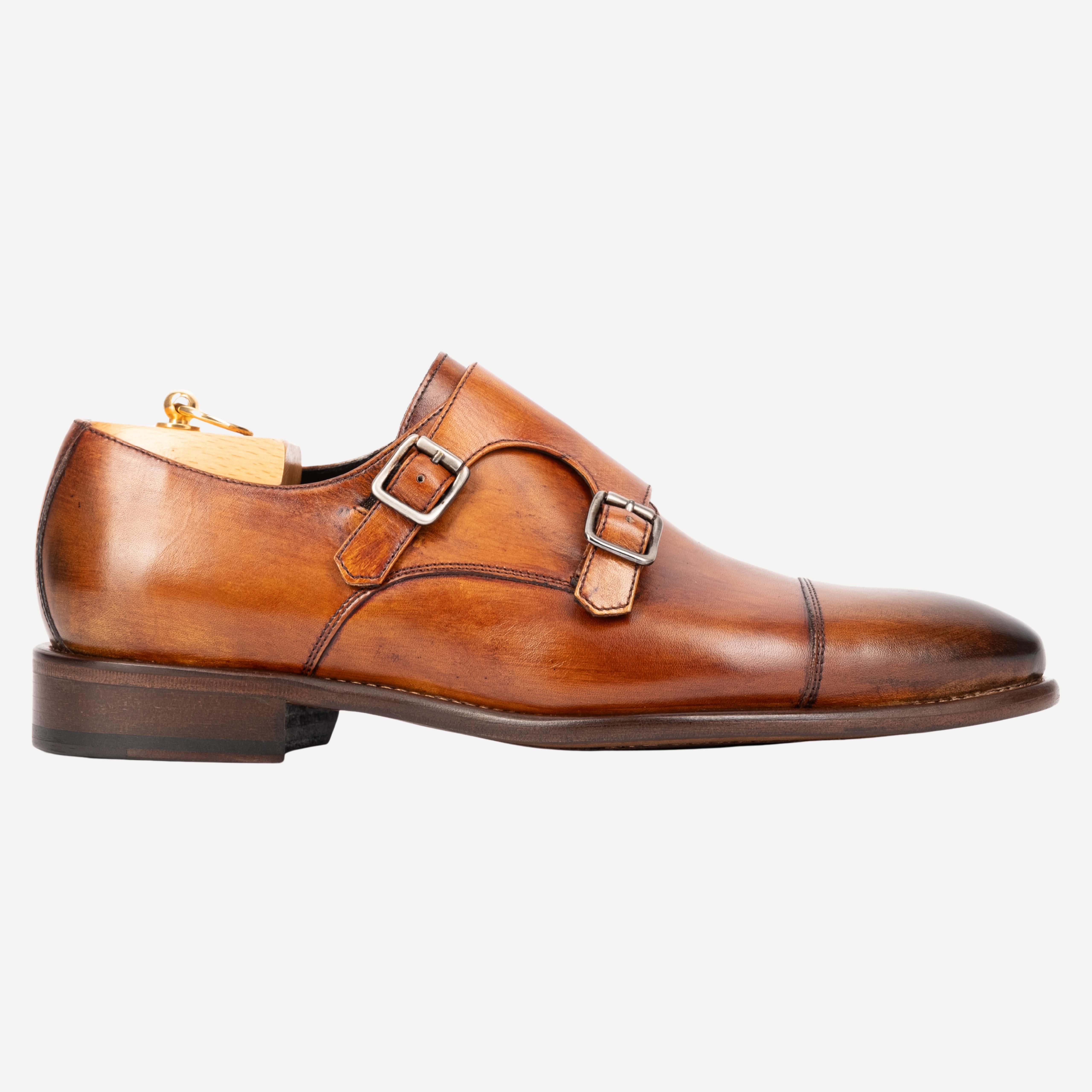 Asolo Derby a doppia fibbia Dark Caramello ASOLO -DCR CALZOLERIA TOSCANA 39