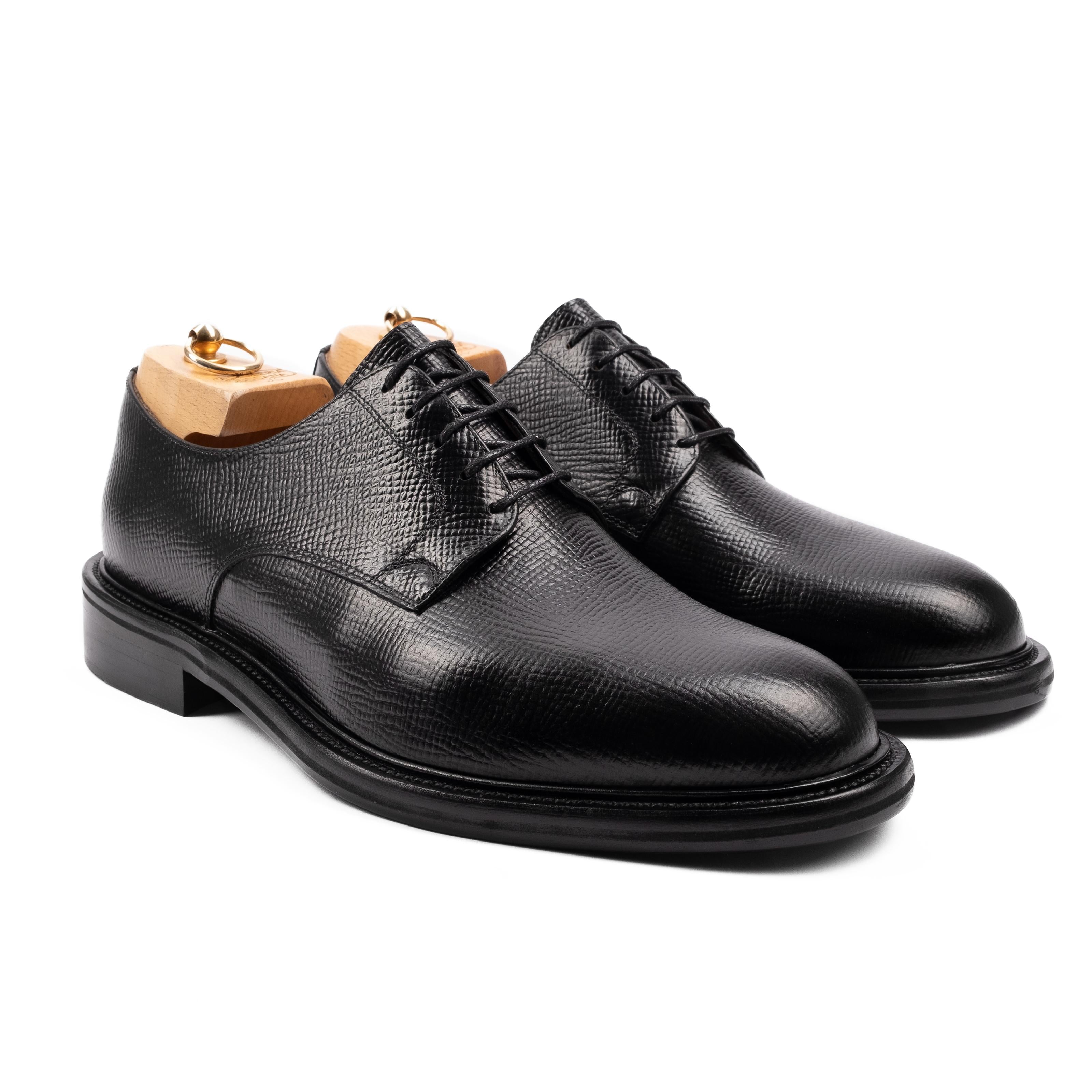 MIDAS Derby in Pelle Martellata nero martellata MIDAS -DVSNRO CALZOLERIA TOSCANA 39