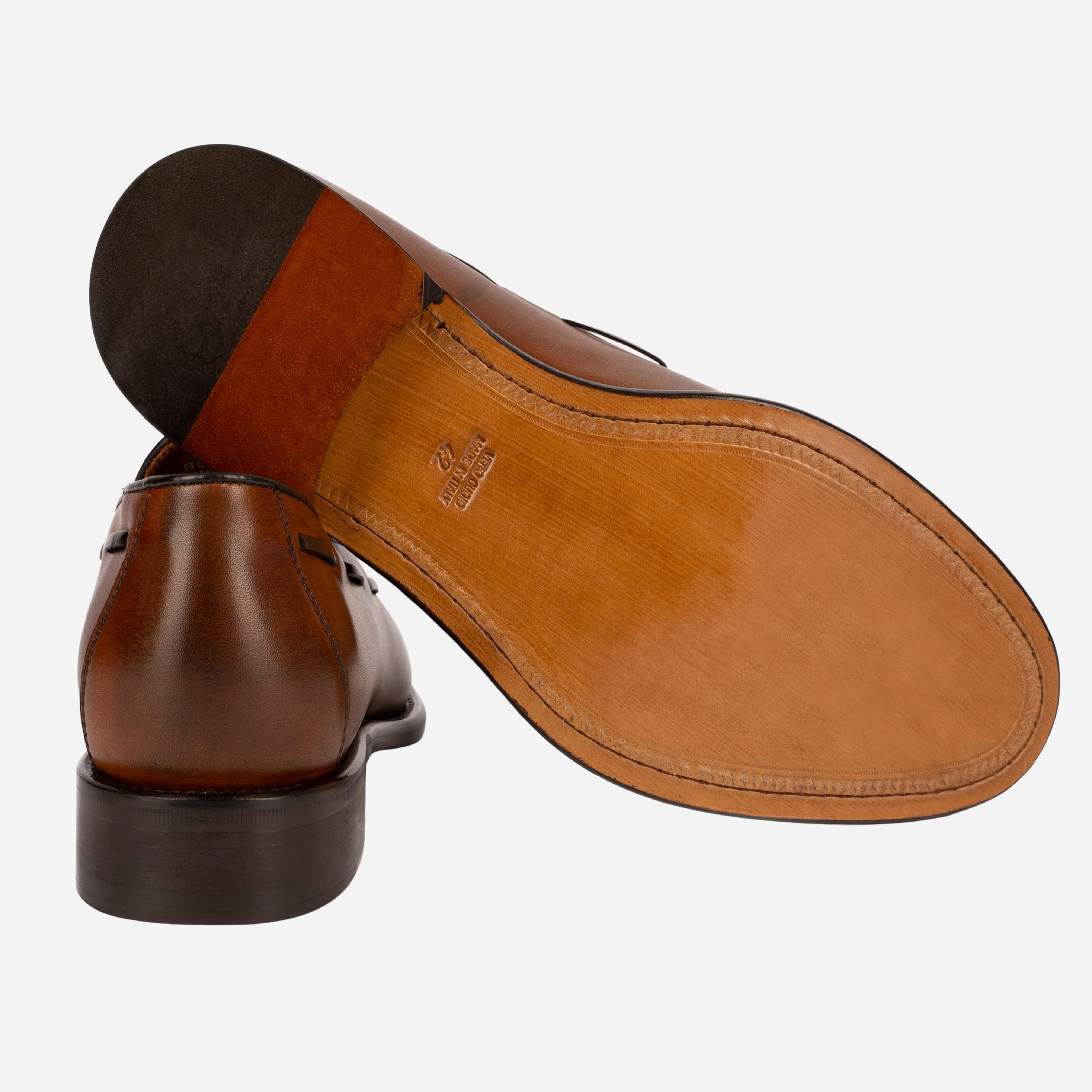 BORMIO Mocassino Loafer Mogano BORMIO -WSTMGN CALZOLERIA TOSCANA 39