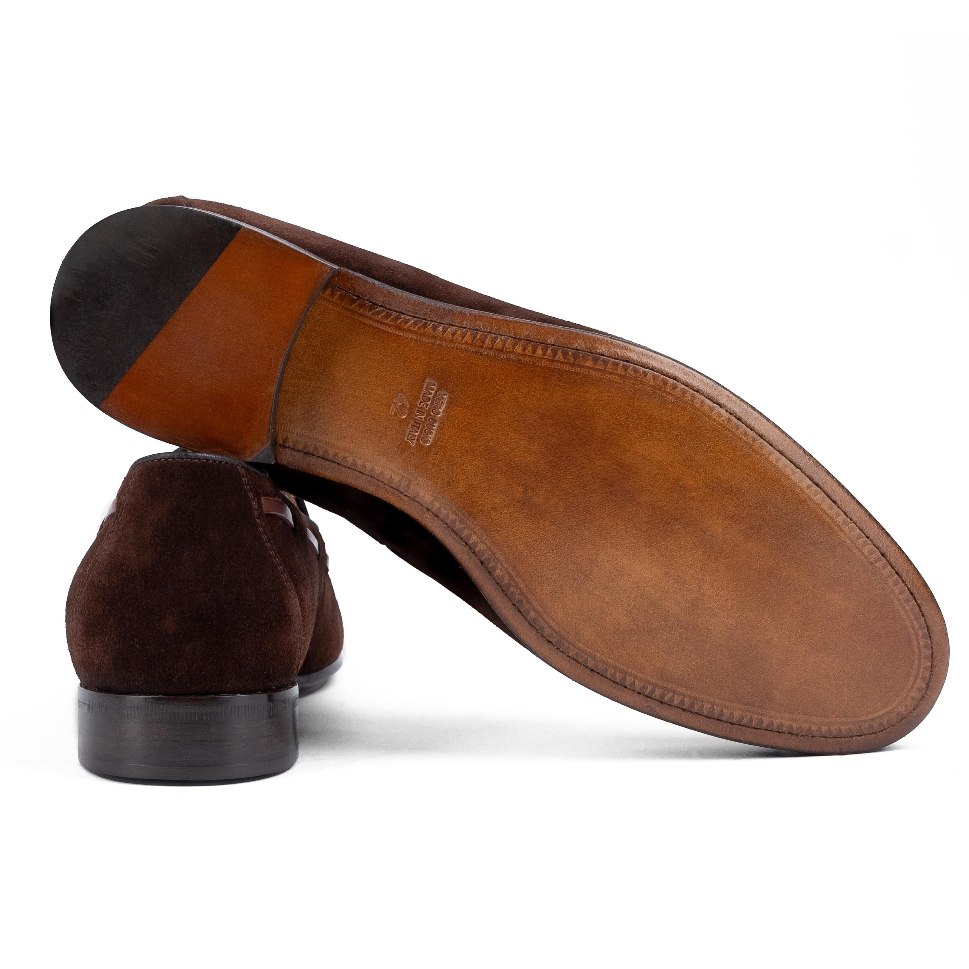 LAION Mocassino Loafer con Nappine Cioccolato LAION -CCCTDM CALZOLERIA TOSCANA 39