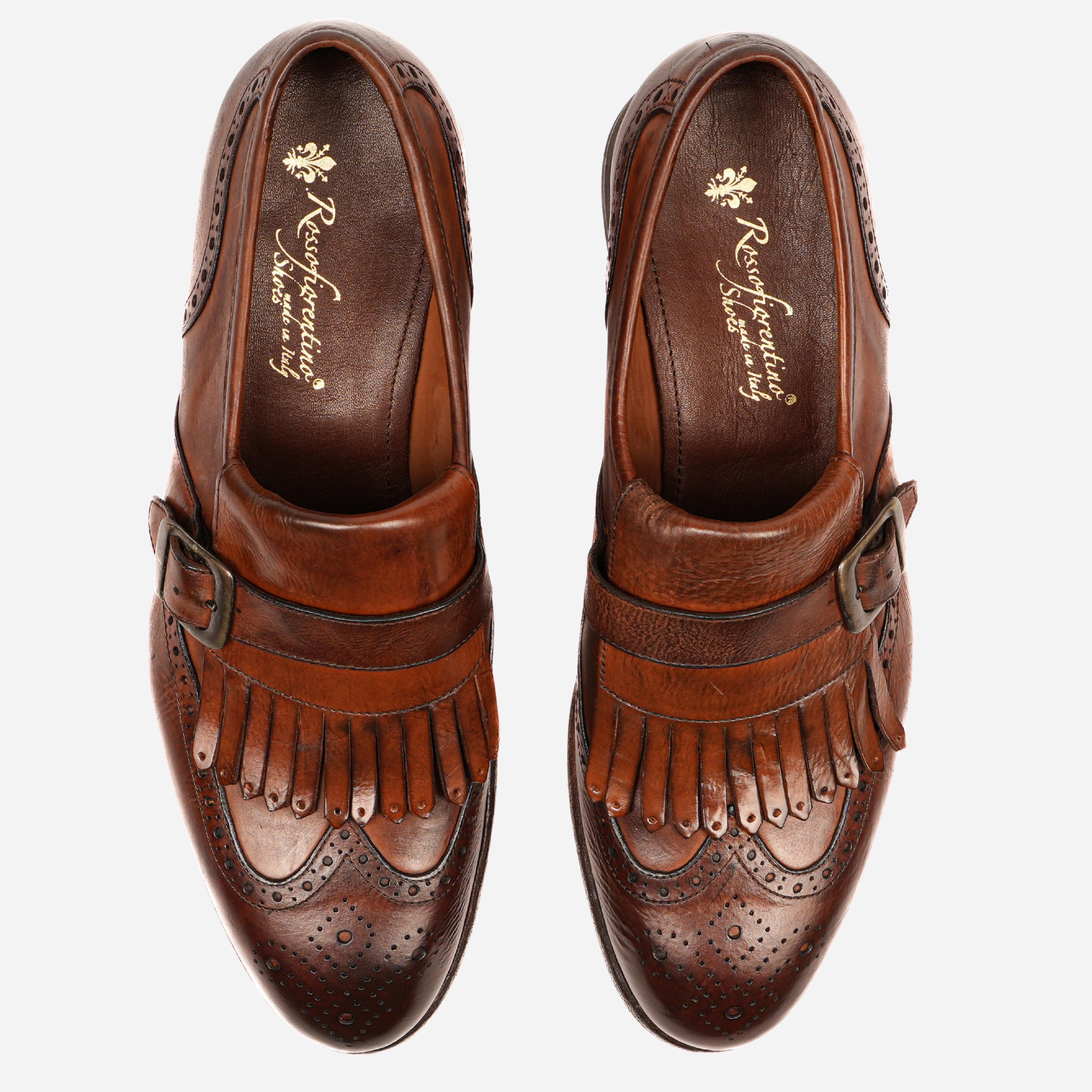 NINFA Loafers con frangia e fibbia Marrone NINFA -MRR ROSSO FIORENTINO