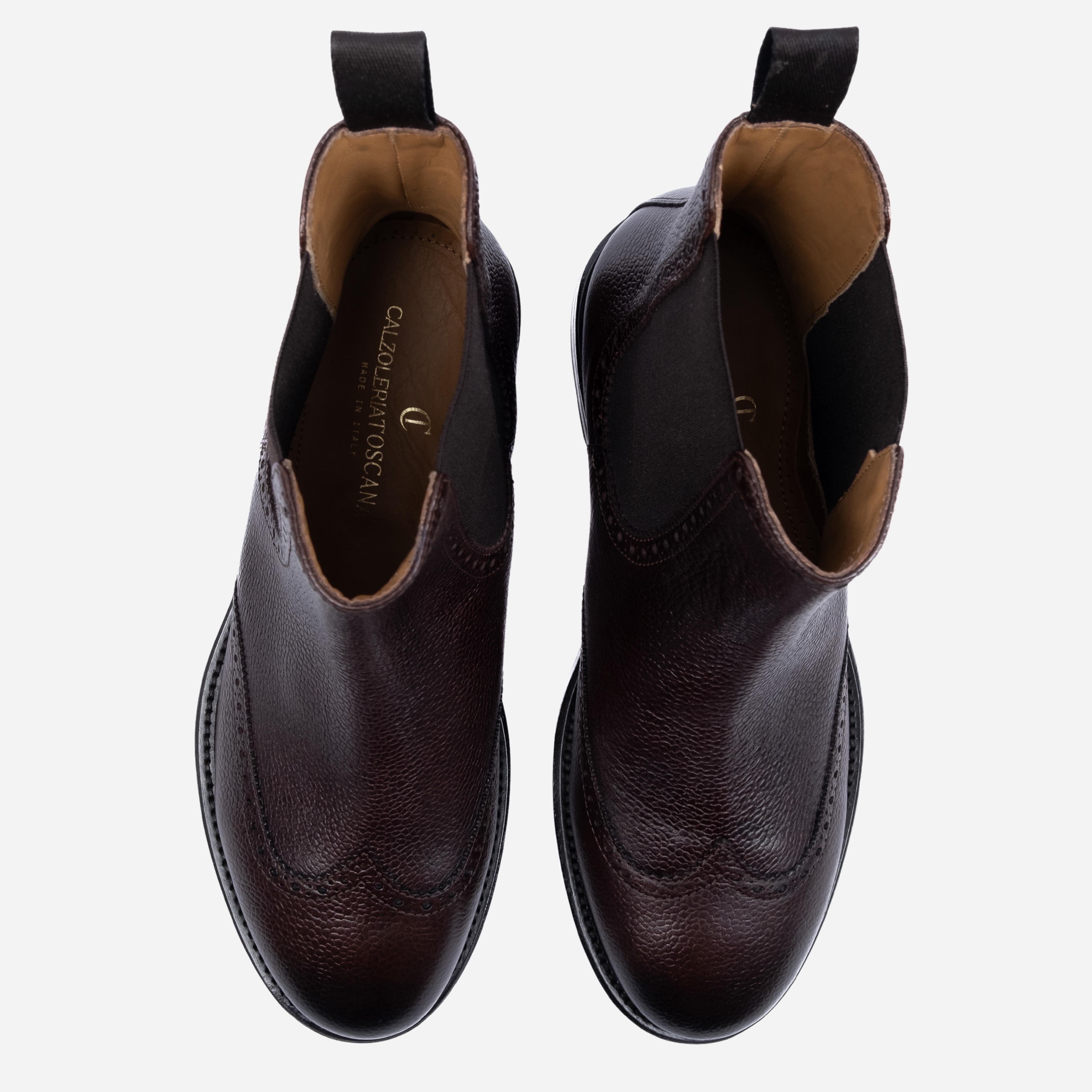 TARZO Chelsea Boot Testa di Moro<BR/> TARZO -SCTTDM CALZOLERIA TOSCANA 39