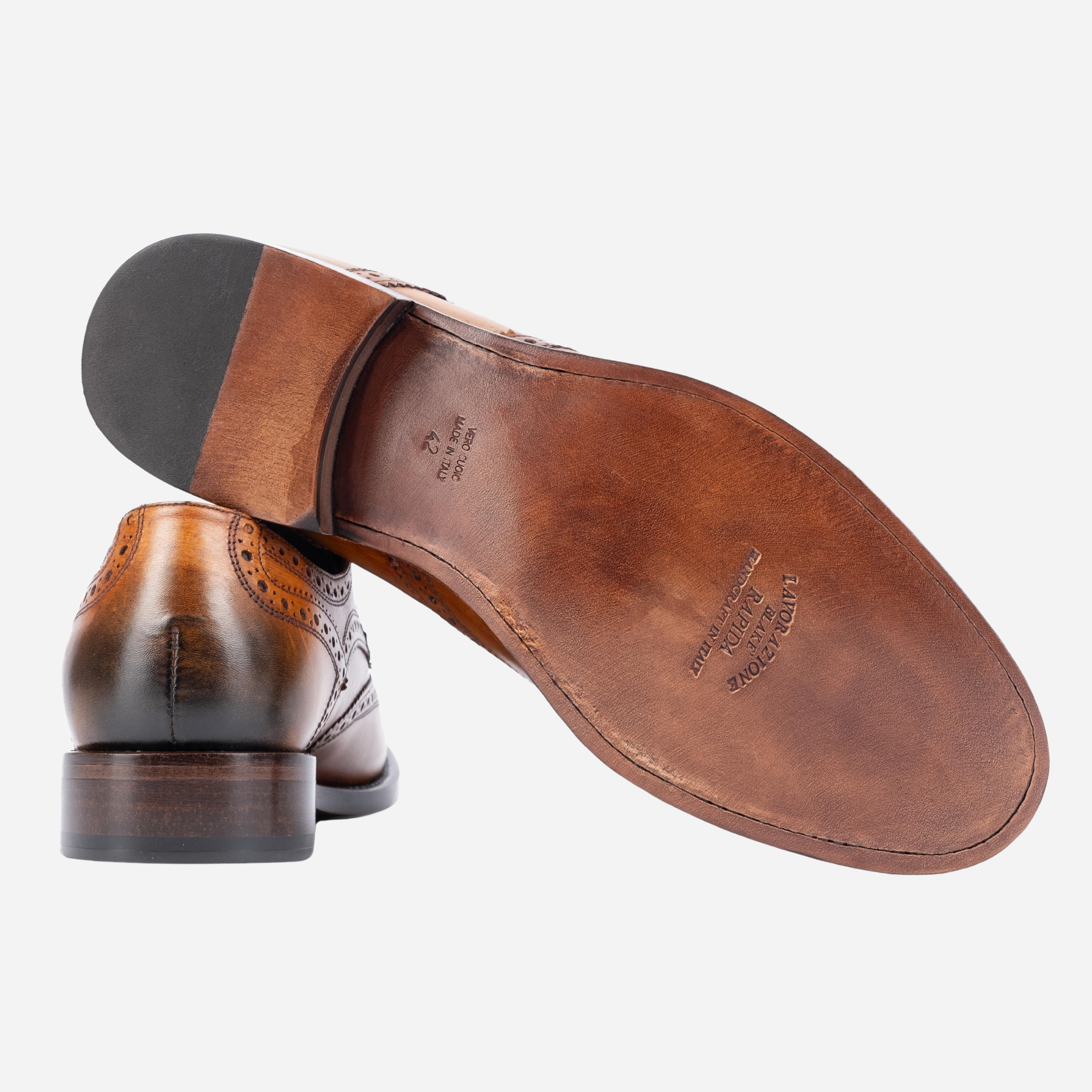 LARI Derby in Pelle Dark Cammello LARI -DCR CALZOLERIA TOSCANA 39