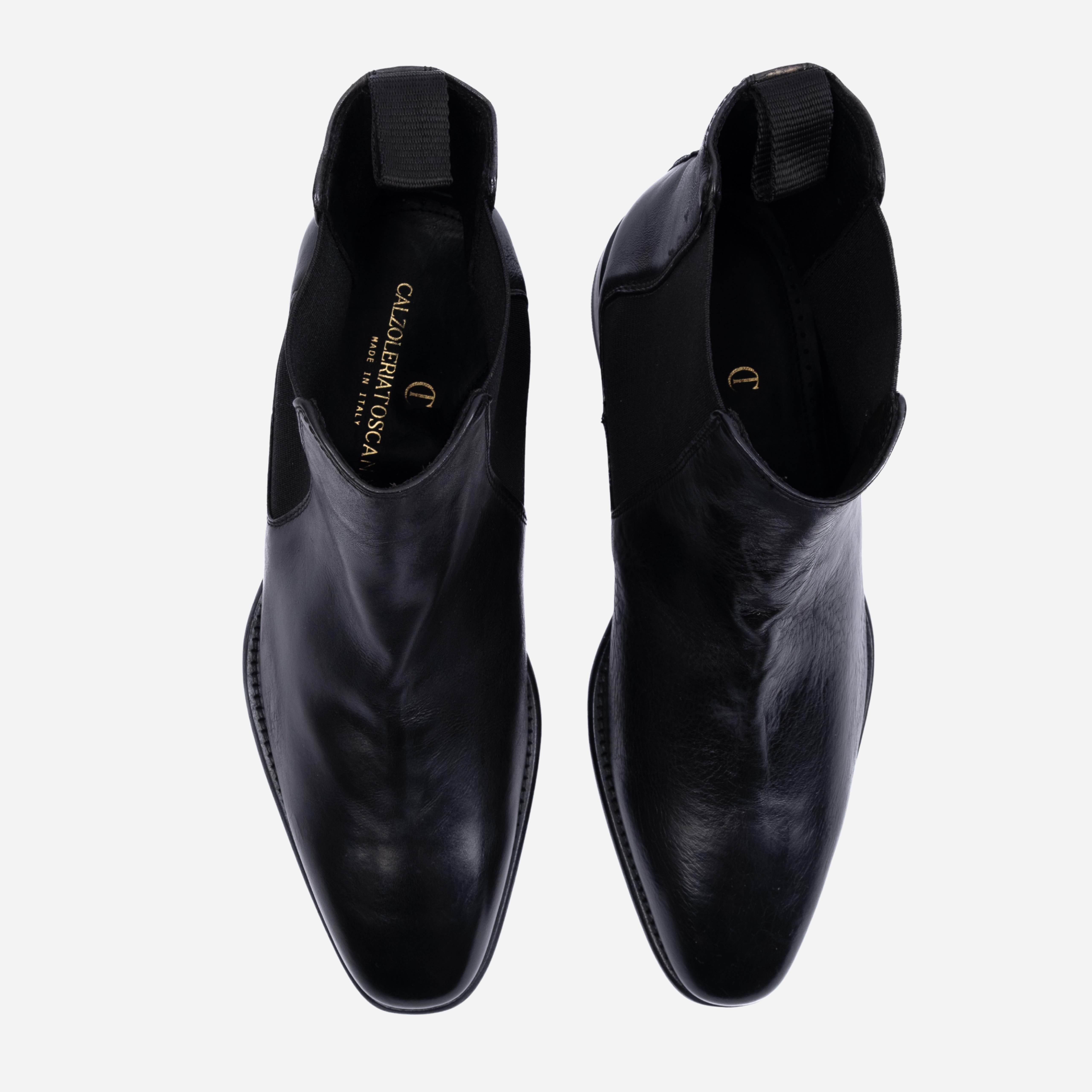 CUNEO Stivaletto Chelsea Boot Nero CUNEO -NRO CALZOLERIA TOSCANA 39