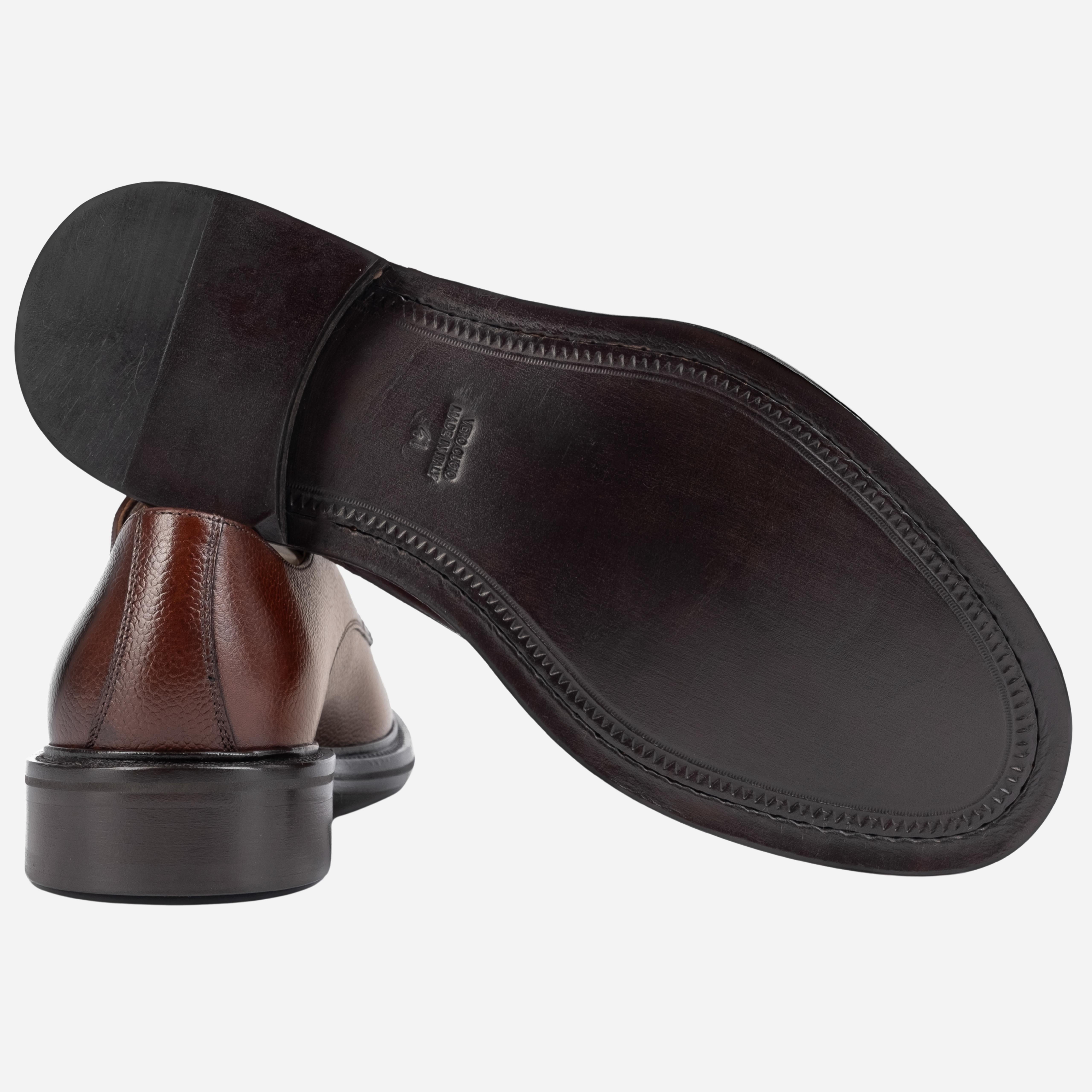 MIDAS Derby in Pelle Martellata Marrone Tabacco MIDAS -SCTTBC CALZOLERIA TOSCANA 39