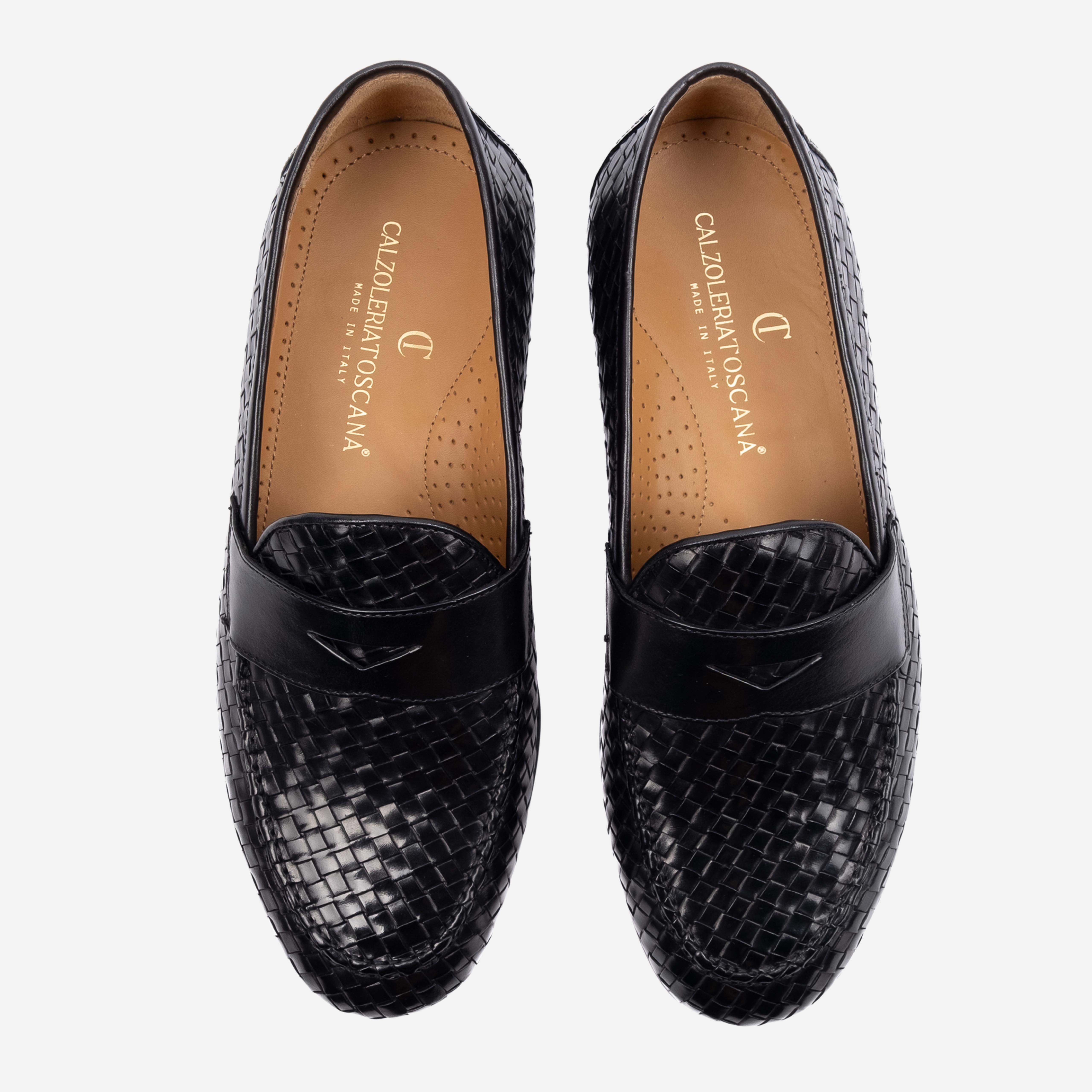 FORANO Mocassino Loafer intrecciato Nero FORANO -NRO CALZOLERIA TOSCANA 39