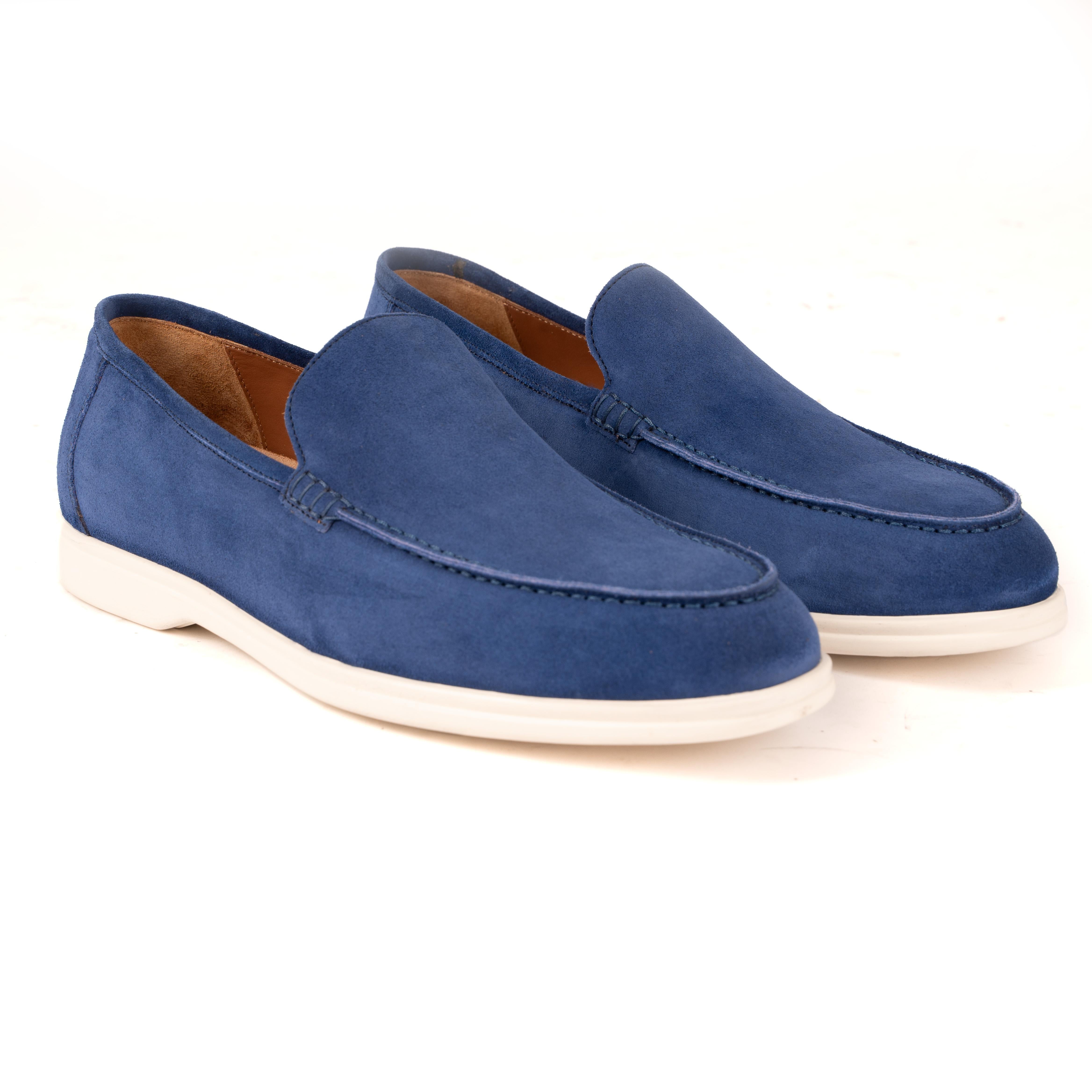 SOMMO Mocassino Loafer Indigo<BR/> SOMMO -RVSNDG CALZOLERIA TOSCANA 39