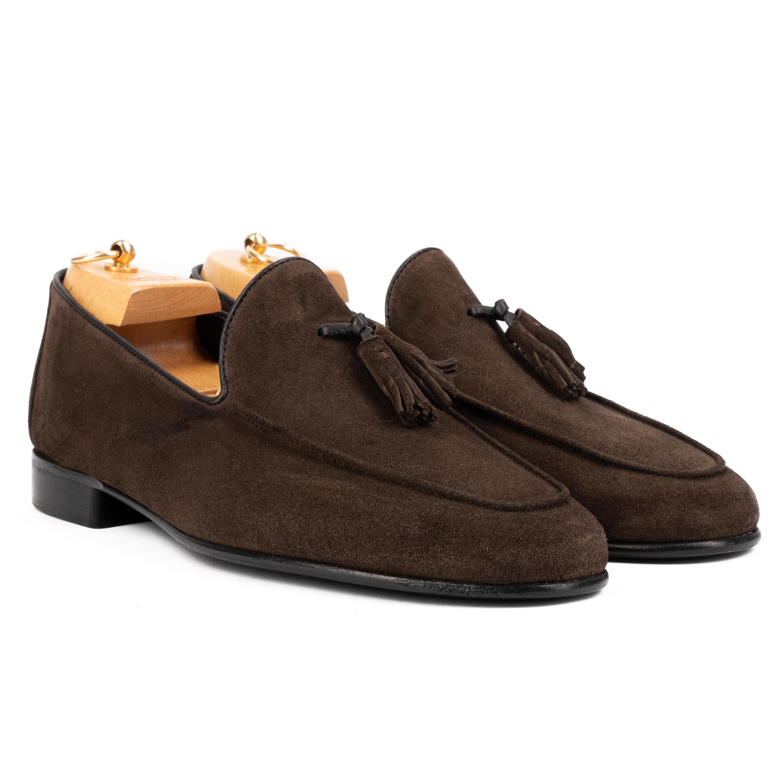 ZOLA Mocassino Loafer con Nappine Antracite<BR/> ZOLA -RVSANT CALZOLERIA TOSCANA 39