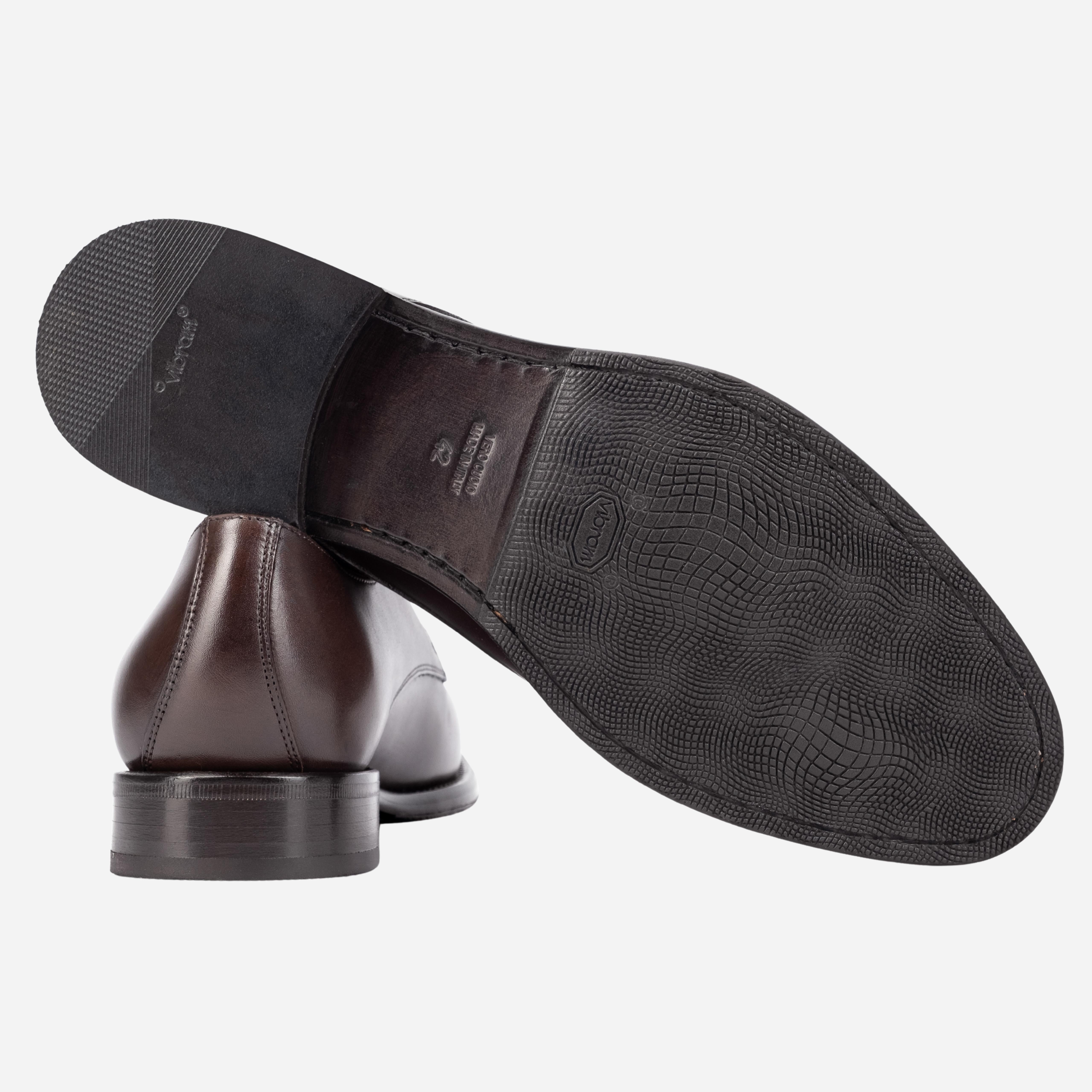 MORES Derby in Pelle Liscia Testa di Moro MORES -WSTTDM CALZOLERIA TOSCANA 39