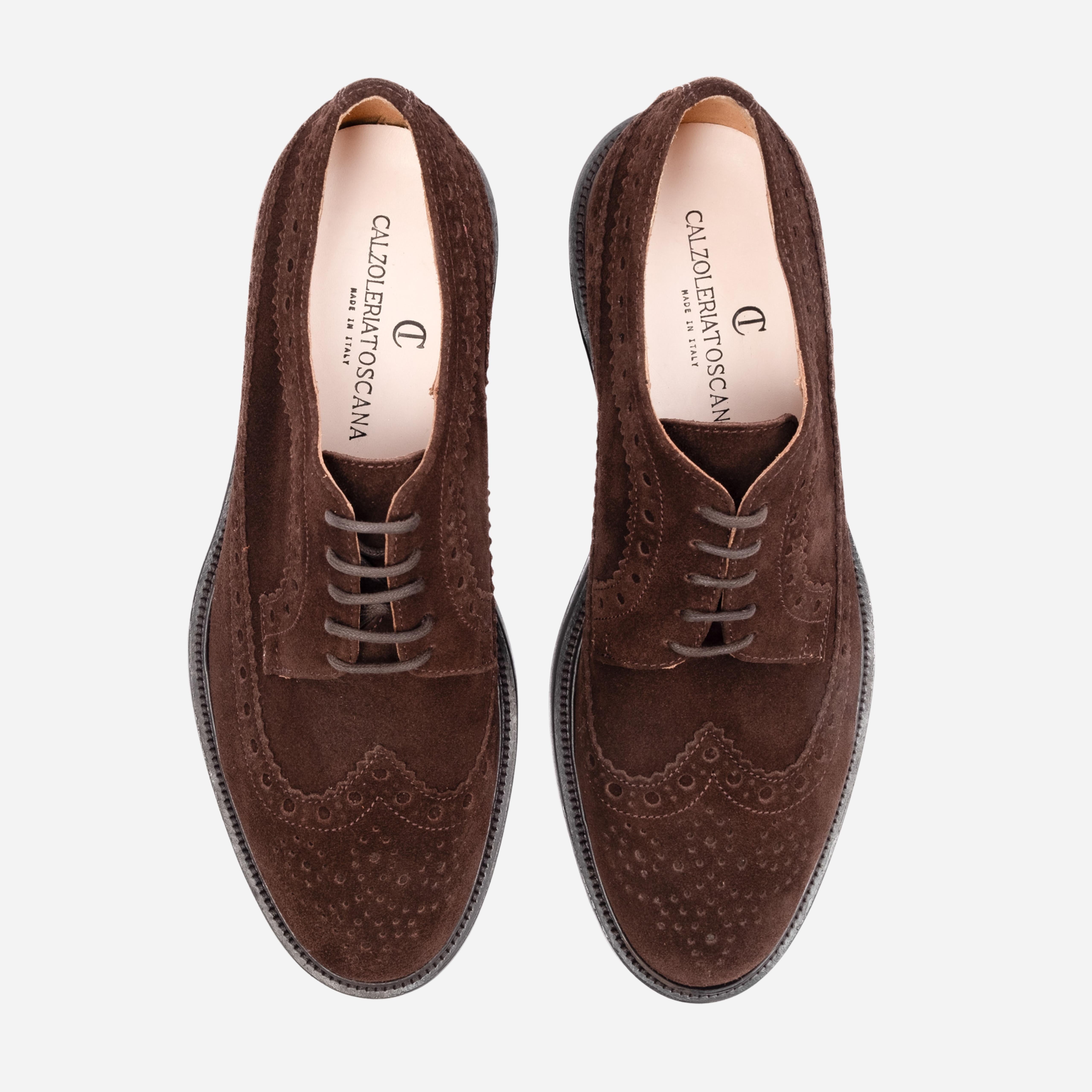 BALIOS Derby scamosciato Cioccolato BALIOS -RVSCCC CALZOLERIA TOSCANA 39