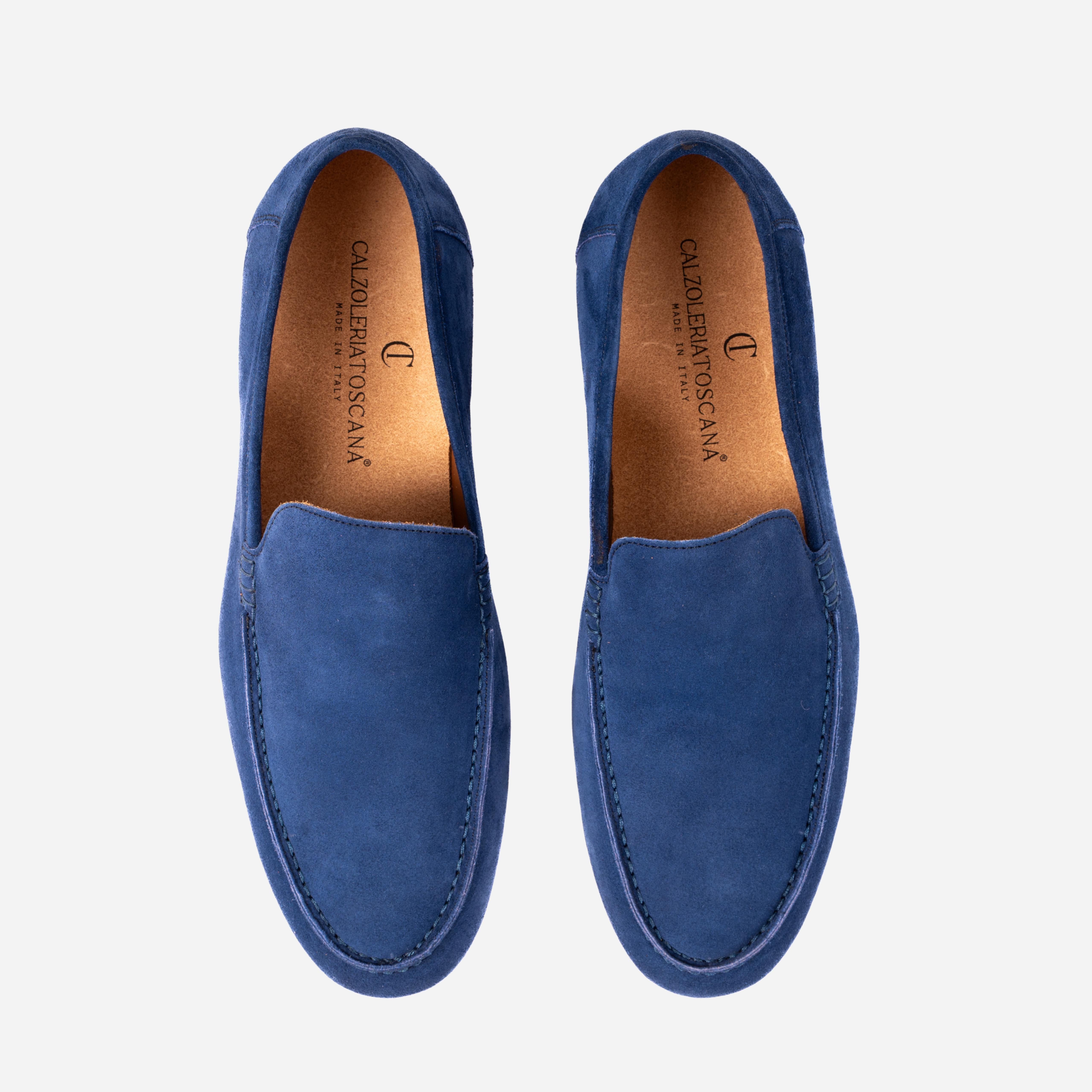 SOMMO Mocassino Loafer Indigo<BR/> SOMMO -RVSNDG CALZOLERIA TOSCANA 39