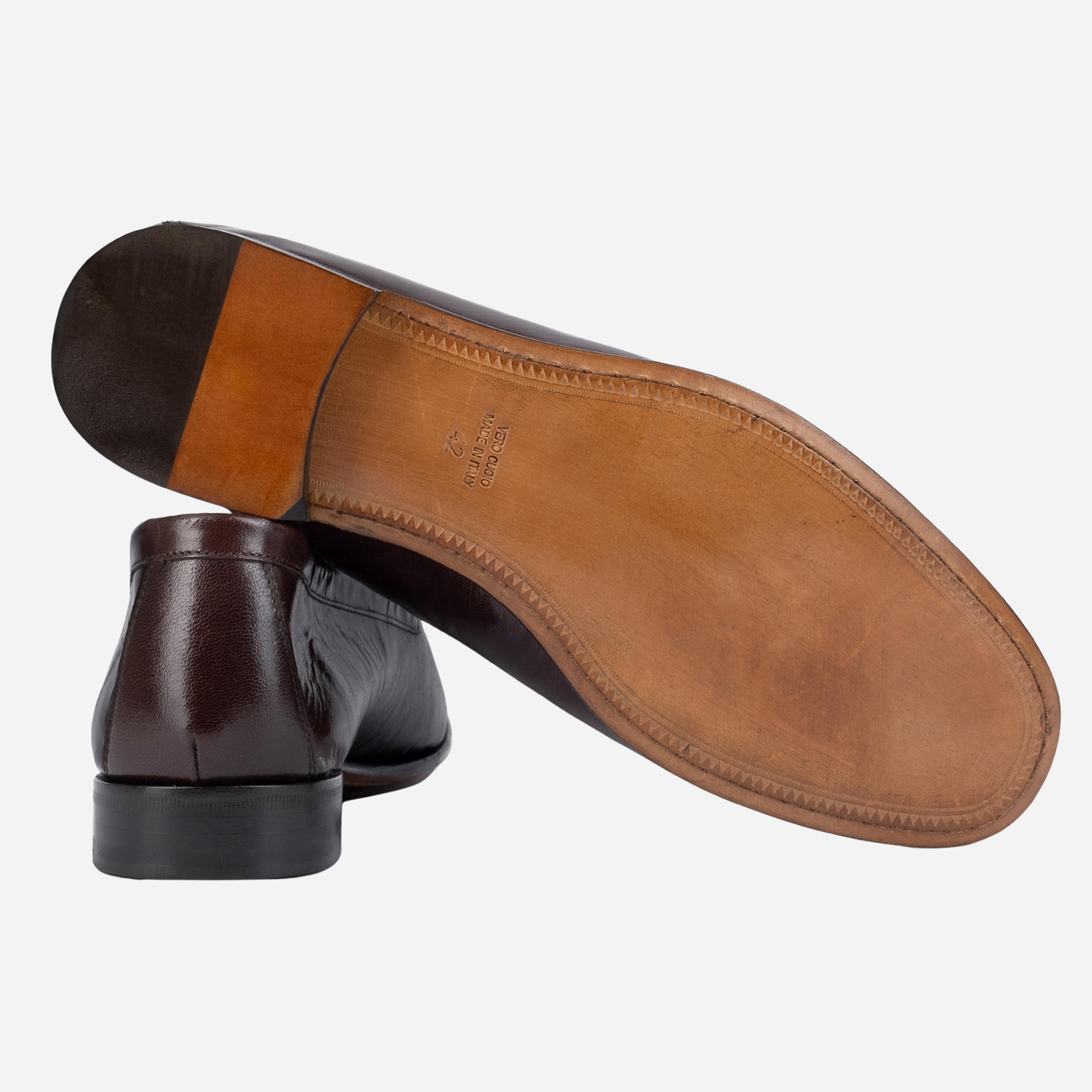 DOMASO Mocassino Loafer con nappine Testa di Moro DOMASO -TDM CALZOLERIA TOSCANA 39