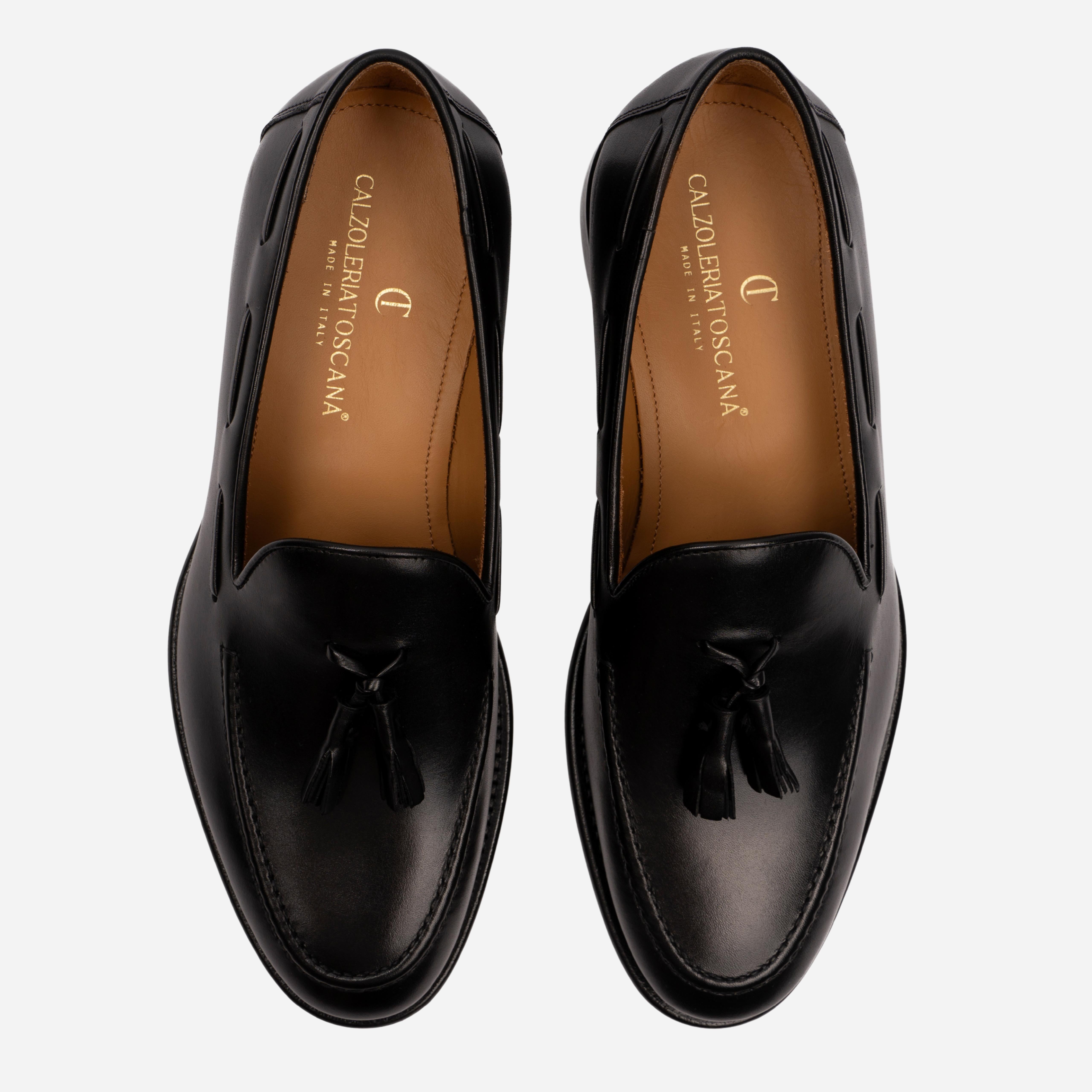 BORMIO Mocassino Loafer Nero<BR/> BORMIO -WSTNRO CALZOLERIA TOSCANA 39