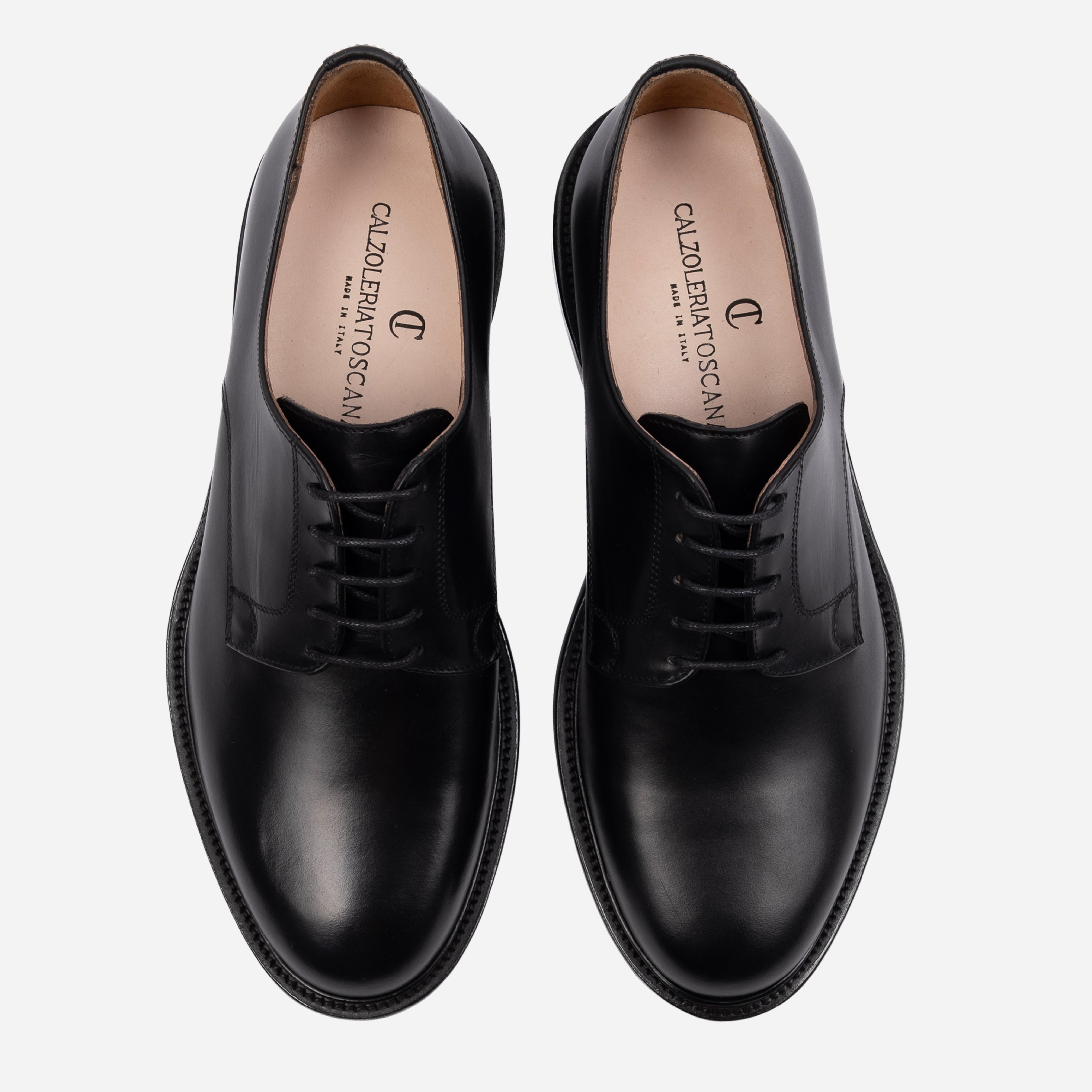 MIDAS Derby in Pelle Martellata nero MIDAS -WSTNRO CALZOLERIA TOSCANA 39