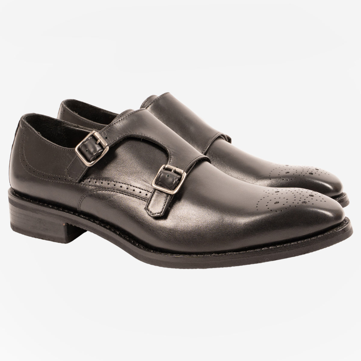 Zonca - Derby doppia fibbia fiore Nero ZONCA -NRO CALZOLERIA TOSCANA 339-RAPIDA 