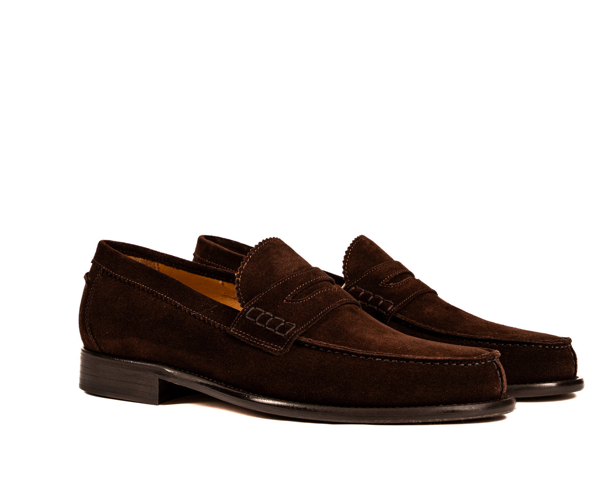 ABANO - Mocassino Loafer Cioccolato ABANO -RVSCCC CALZOLERIA TOSCANA 339 