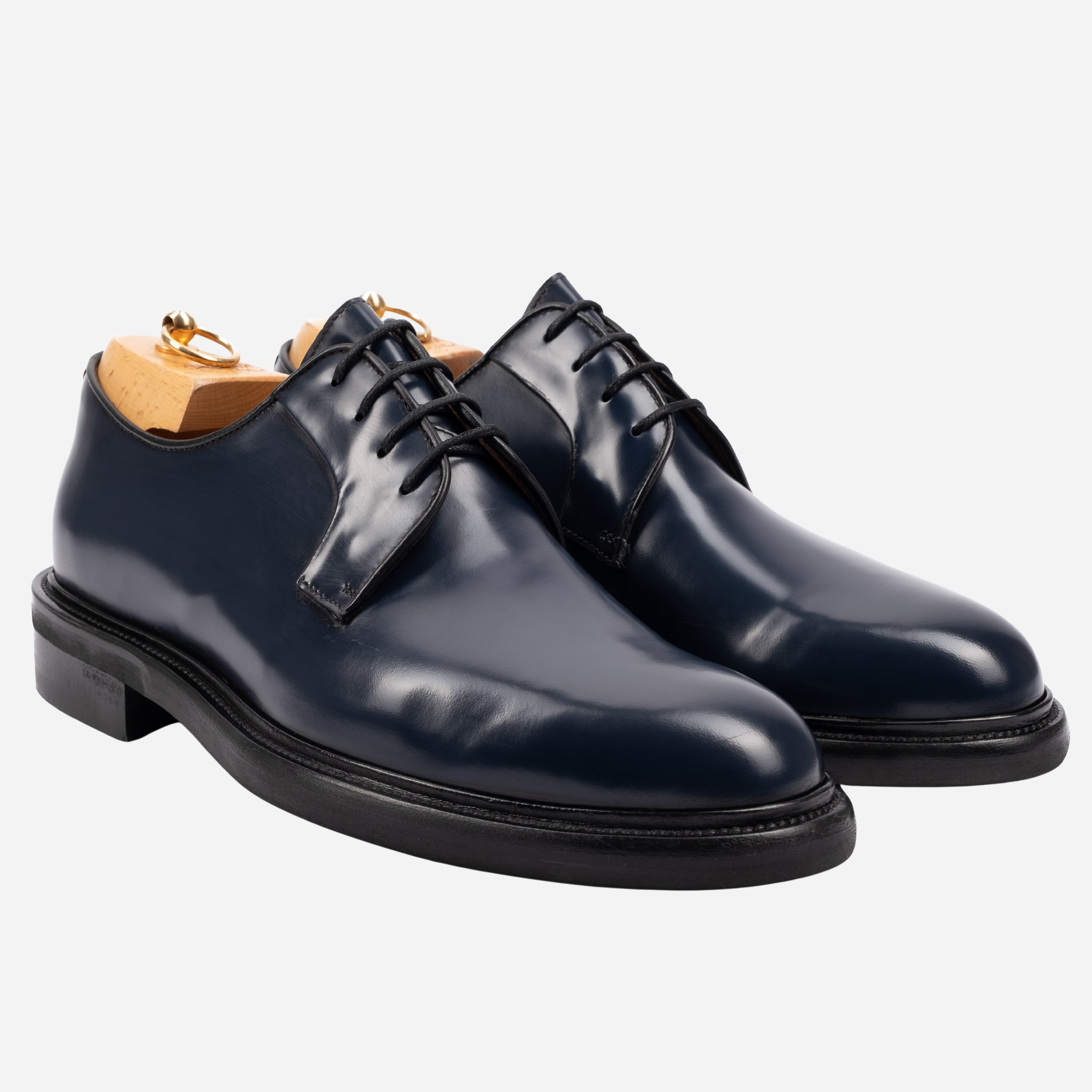 KIMON - Derby in Pelle Liscia Blu KIMON -ABRBLU CALZOLERIA TOSCANA 339 