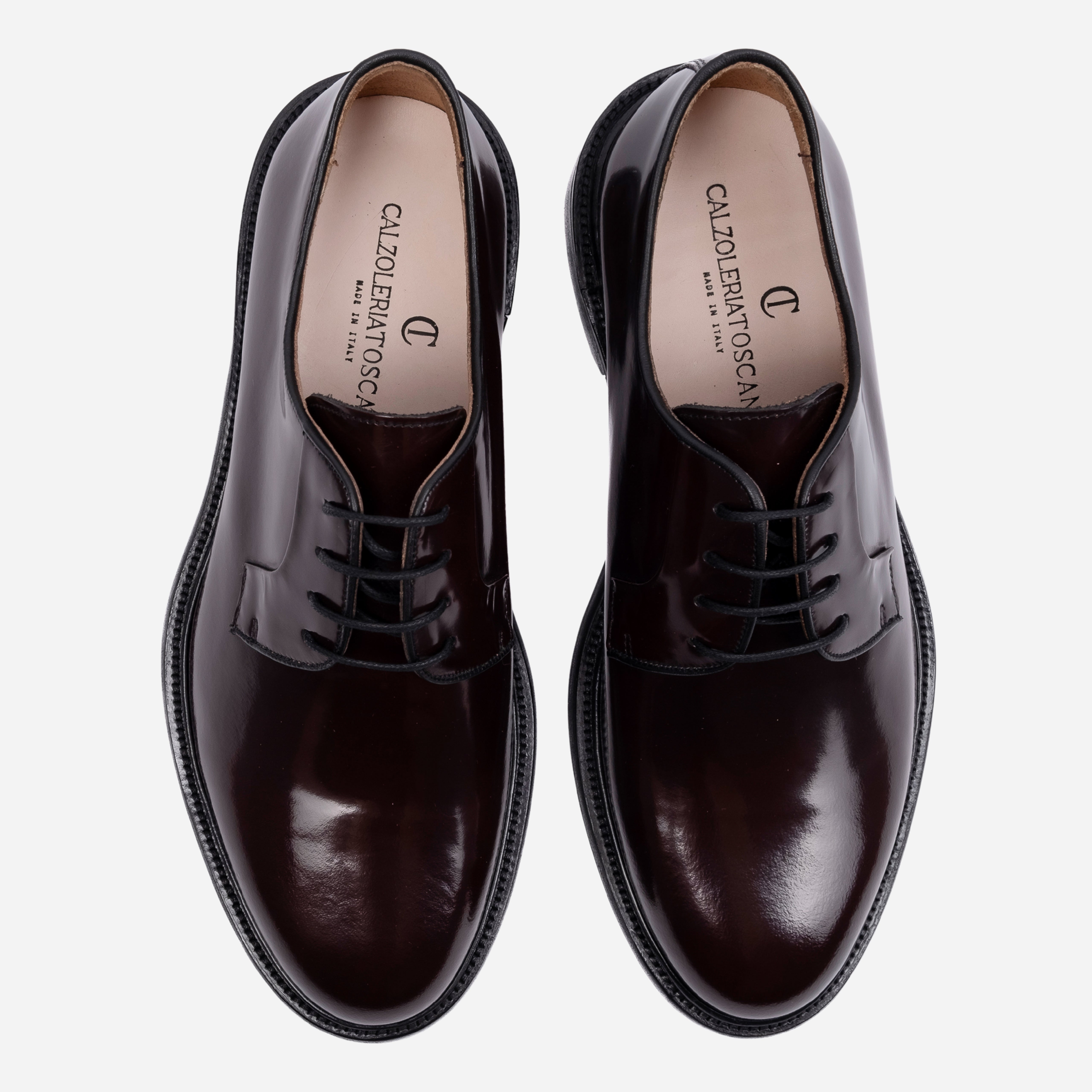 KIMON - Derby in Pelle Liscia Bordeaux KIMON -ABRBRD CALZOLERIA TOSCANA 339 