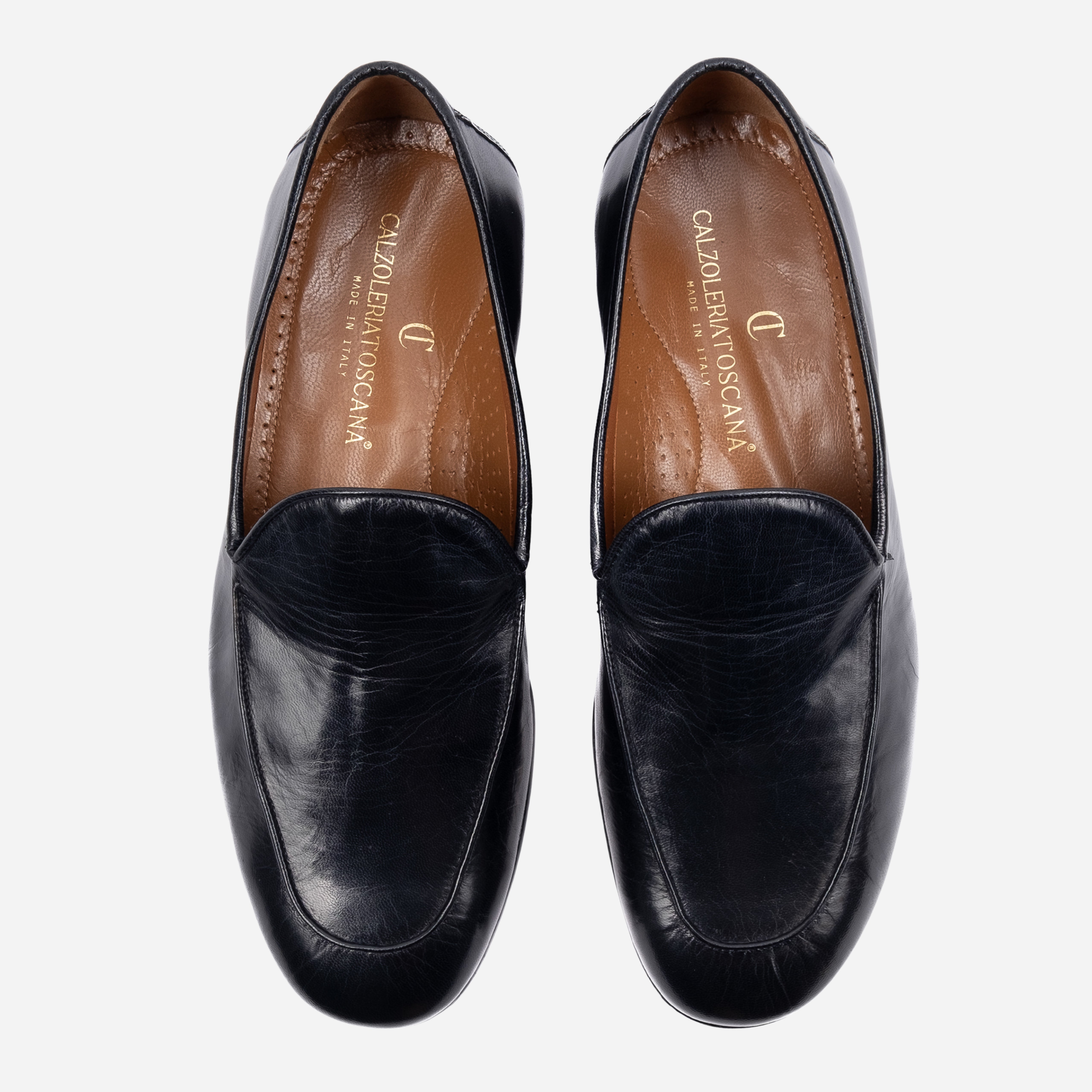 LIERNA - Mocassino Loafer in Pelle Liscia Blu LIERNA -BLU CALZOLERIA TOSCANA 339 