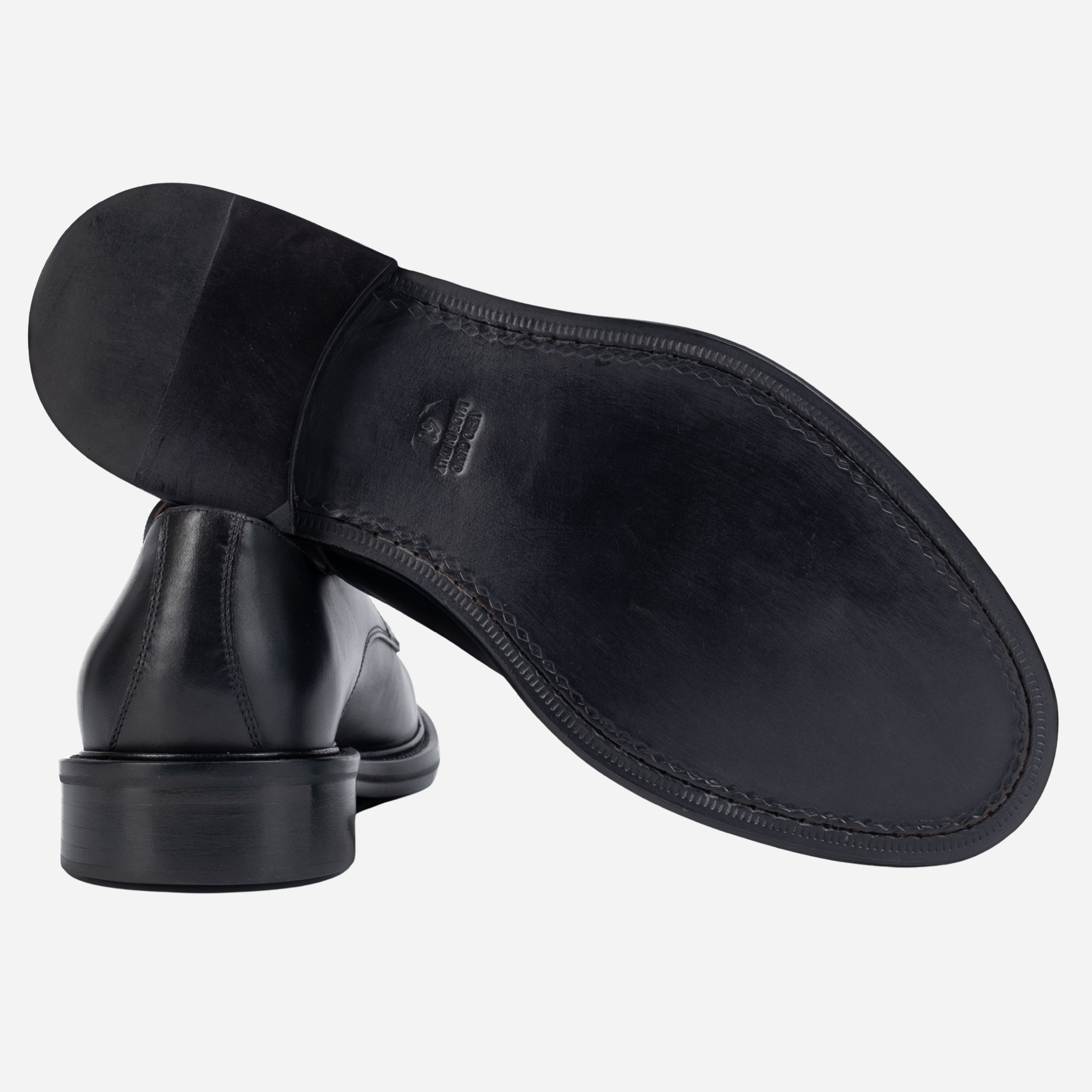 MIDAS - Derby in Pelle Martellata nero MIDAS -WSTNRO CALZOLERIA TOSCANA 339 