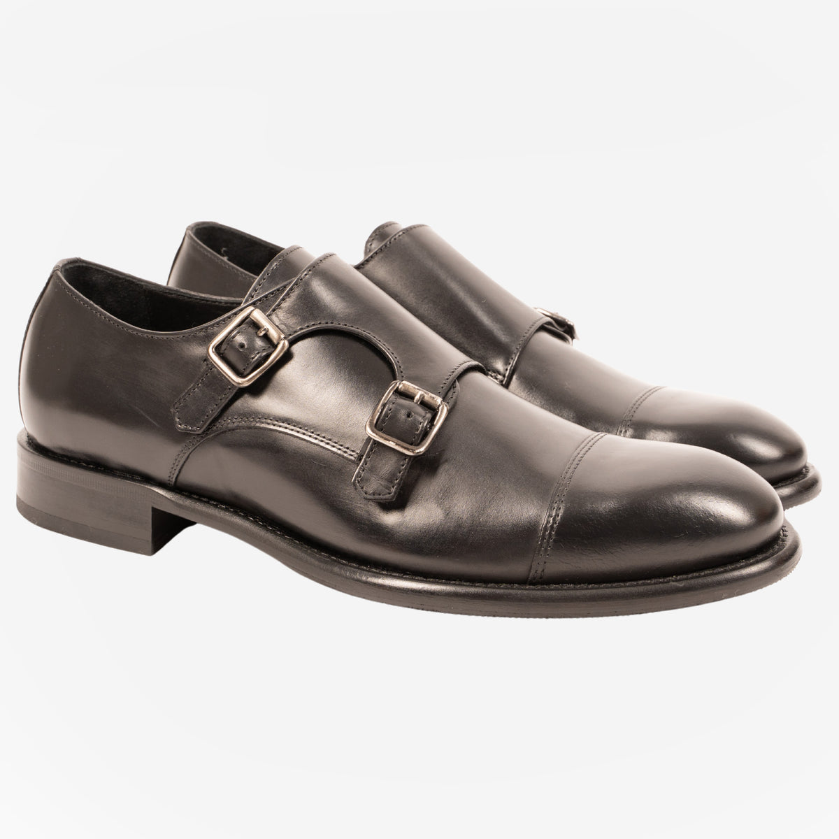 Reino - Derby doppia fibbia Nero REINO -WSTNRO CALZOLERIA TOSCANA 339 