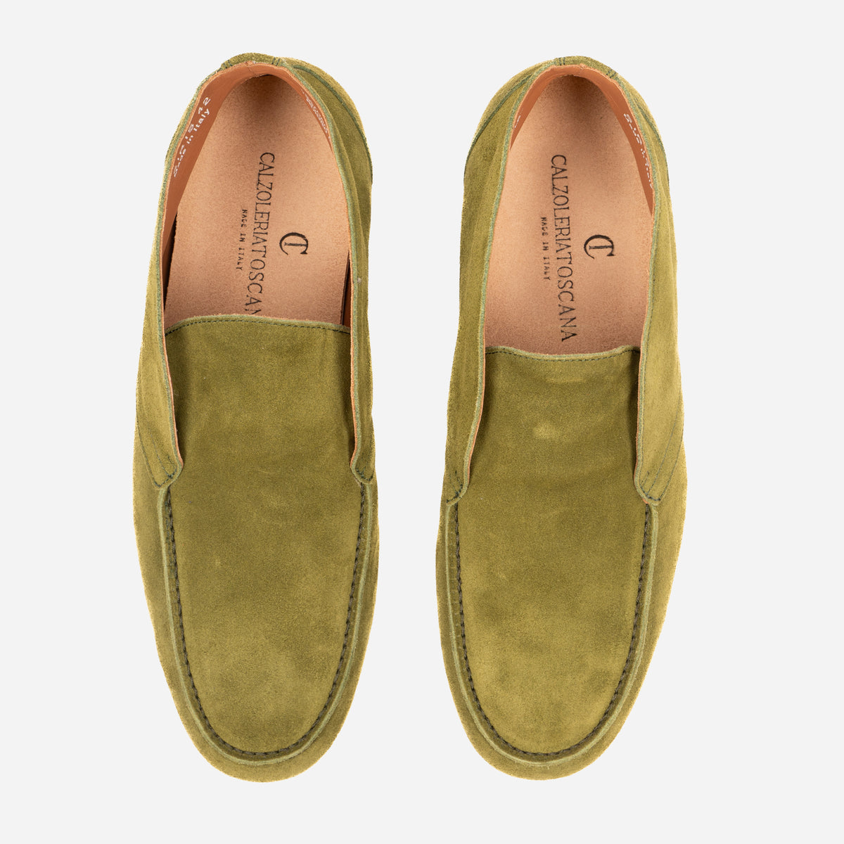 SIRIS - Mocassini Loafers verde Kaki SIRIS -RVSKAK CALZOLERIA TOSCANA 339 