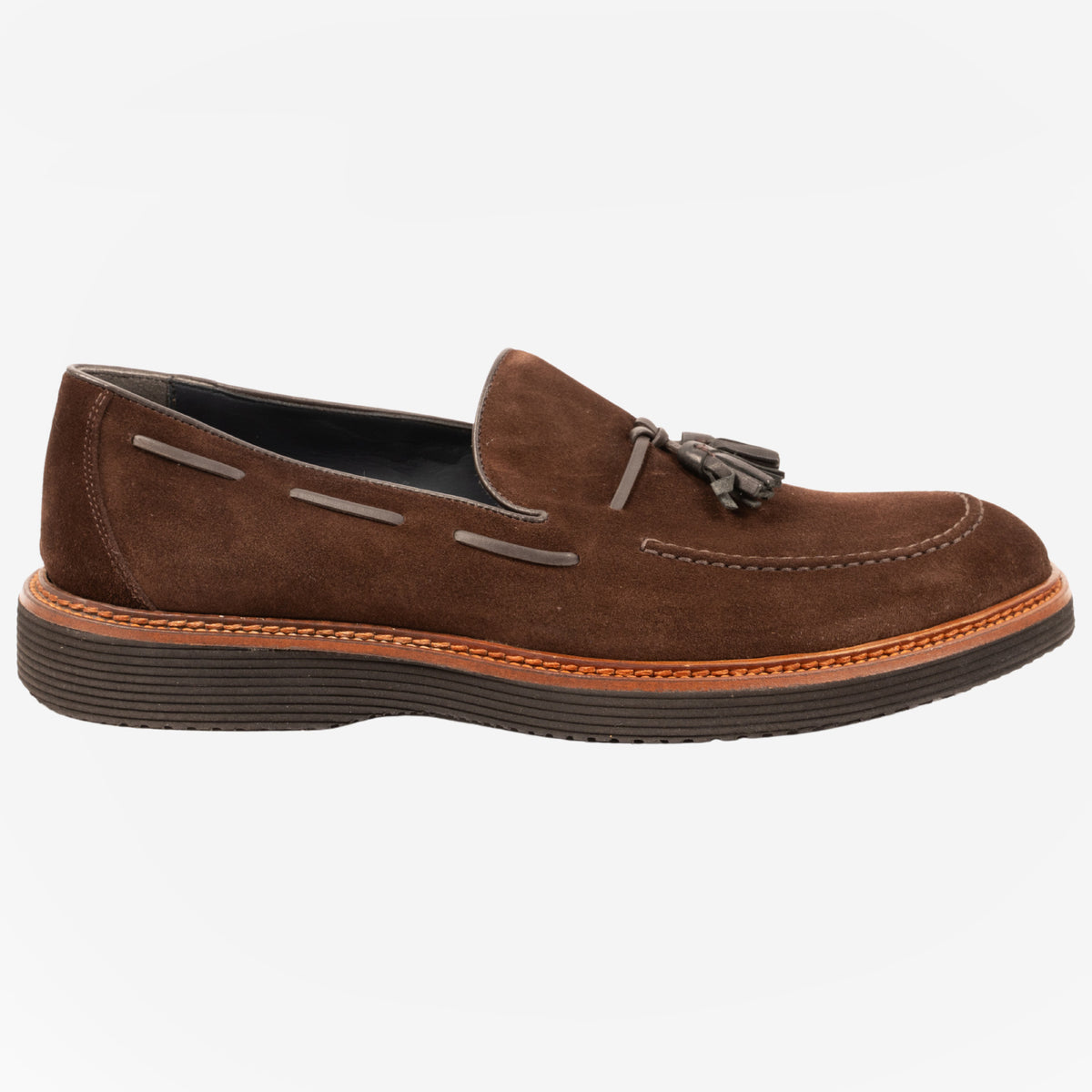 Tirli - Loafers nappine cioccolato con le nappine blu TIRLI -CCCBLU CALZOLERIA TOSCANA 339 