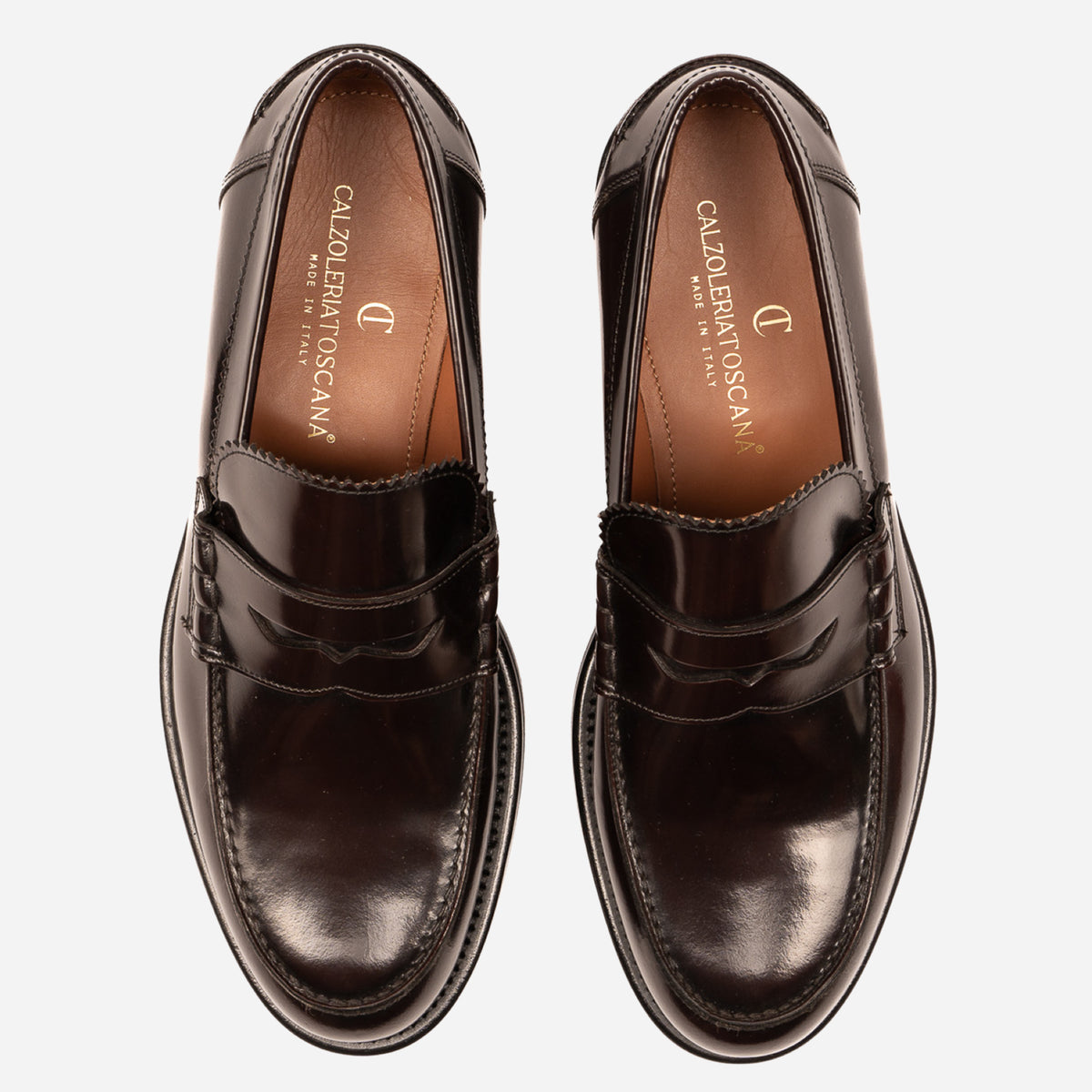 TRES - Mocassino Loafer Bordeaux<BR/> TRES -CRDBRD CALZOLERIA TOSCANA 339 