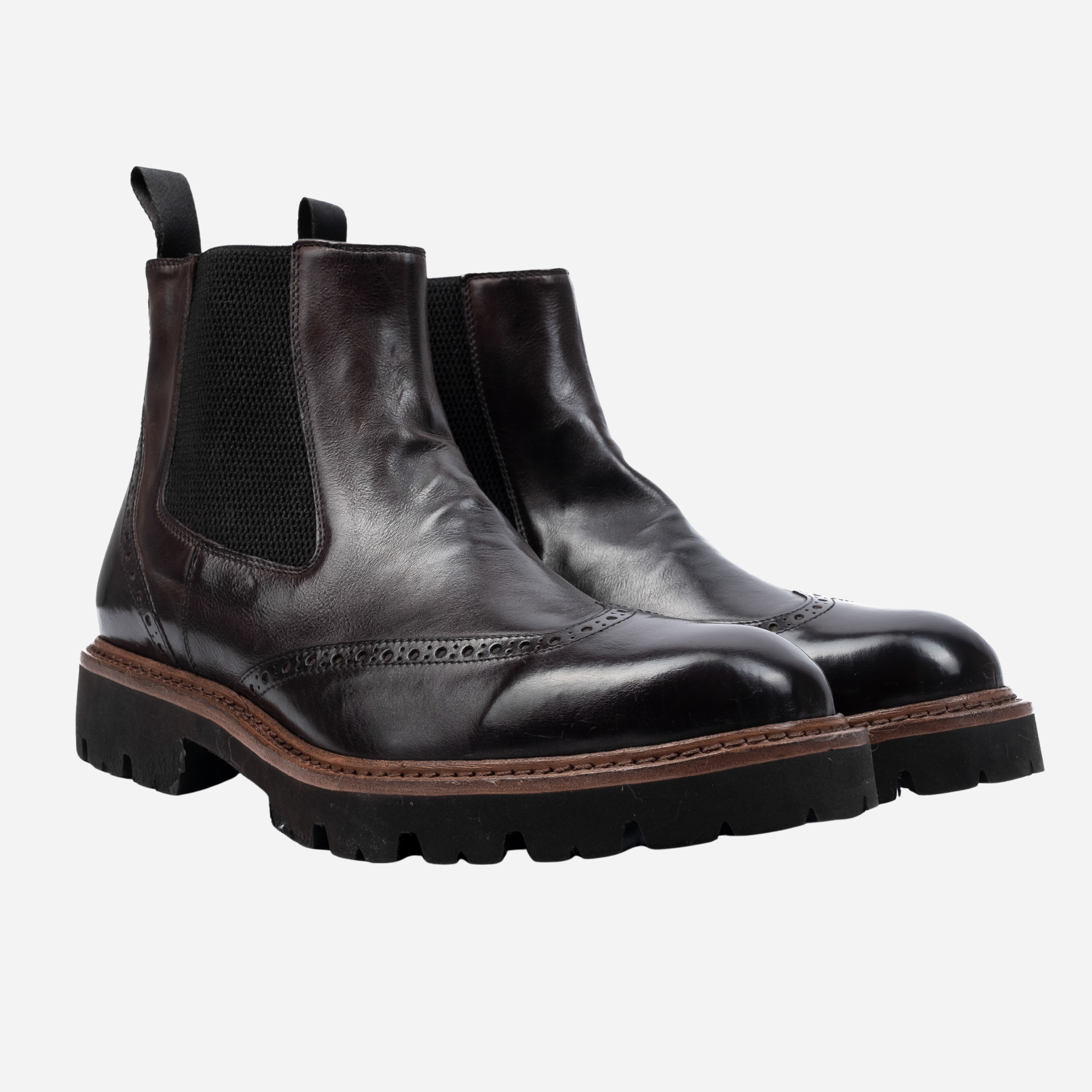 Cameri - Stivaletto Chelsea boot sigaro CAMERI -SGR ROSSO FIORENTINO 