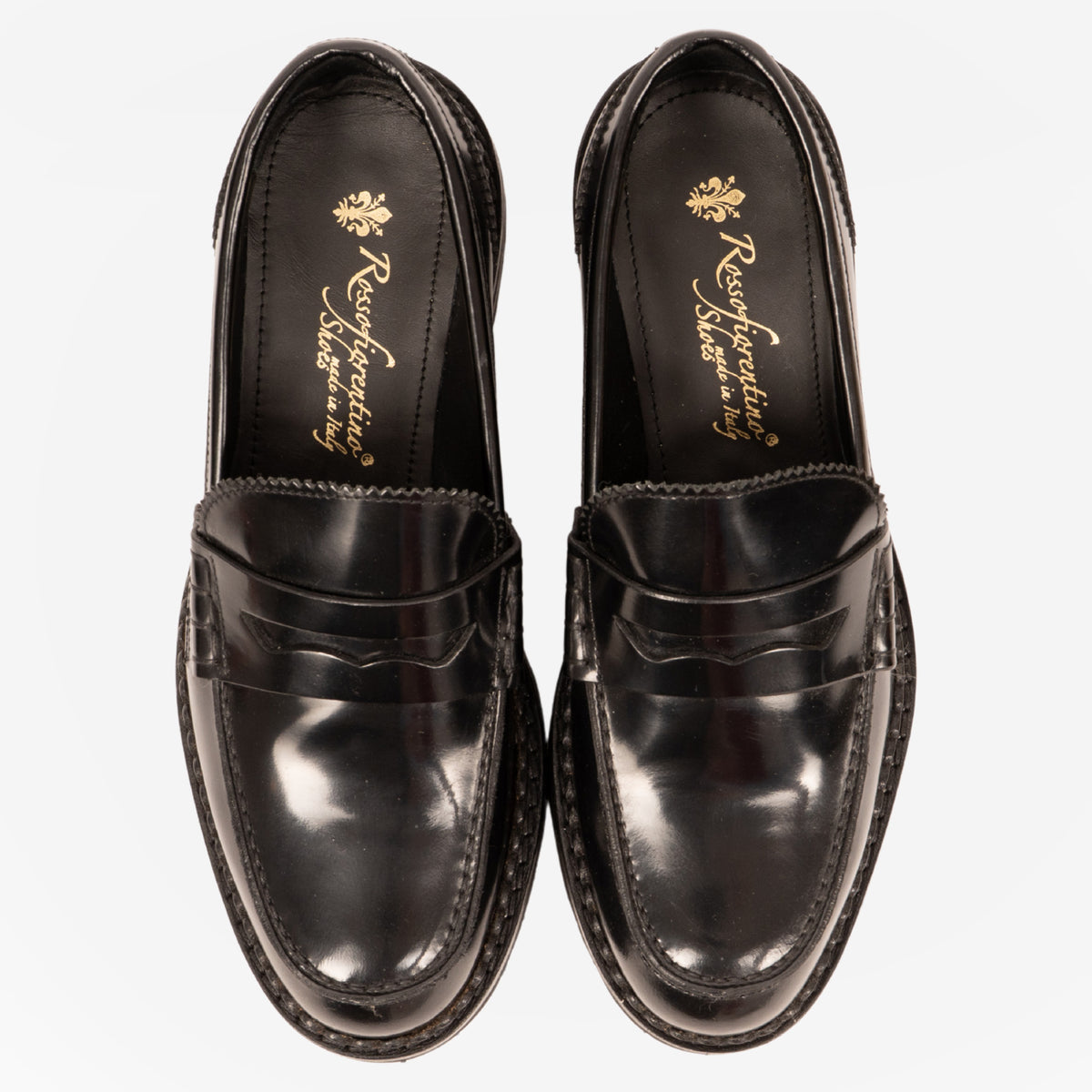 Lana - Loafers college penny donna Nero LANA -CRDNRO ROSSO FIORENTINO 