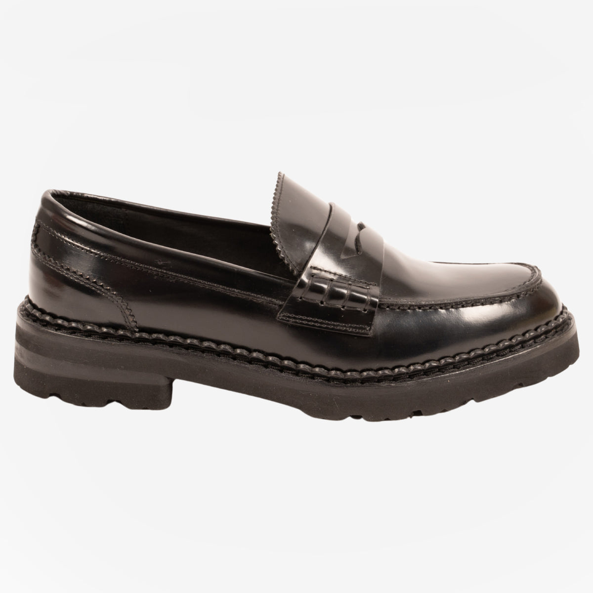 Lana - Loafers college penny donna Nero LANA -CRDNRO ROSSO FIORENTINO 