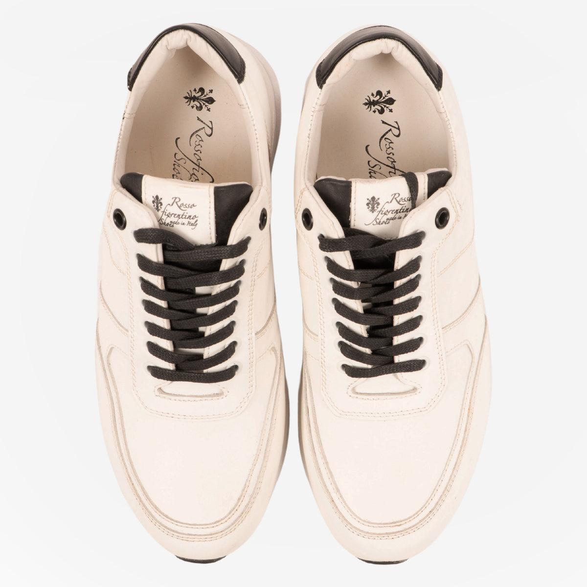 Manta - Sneakers runner Bianco e nero MANTA -BNCNRO ROSSO FIORENTINO 