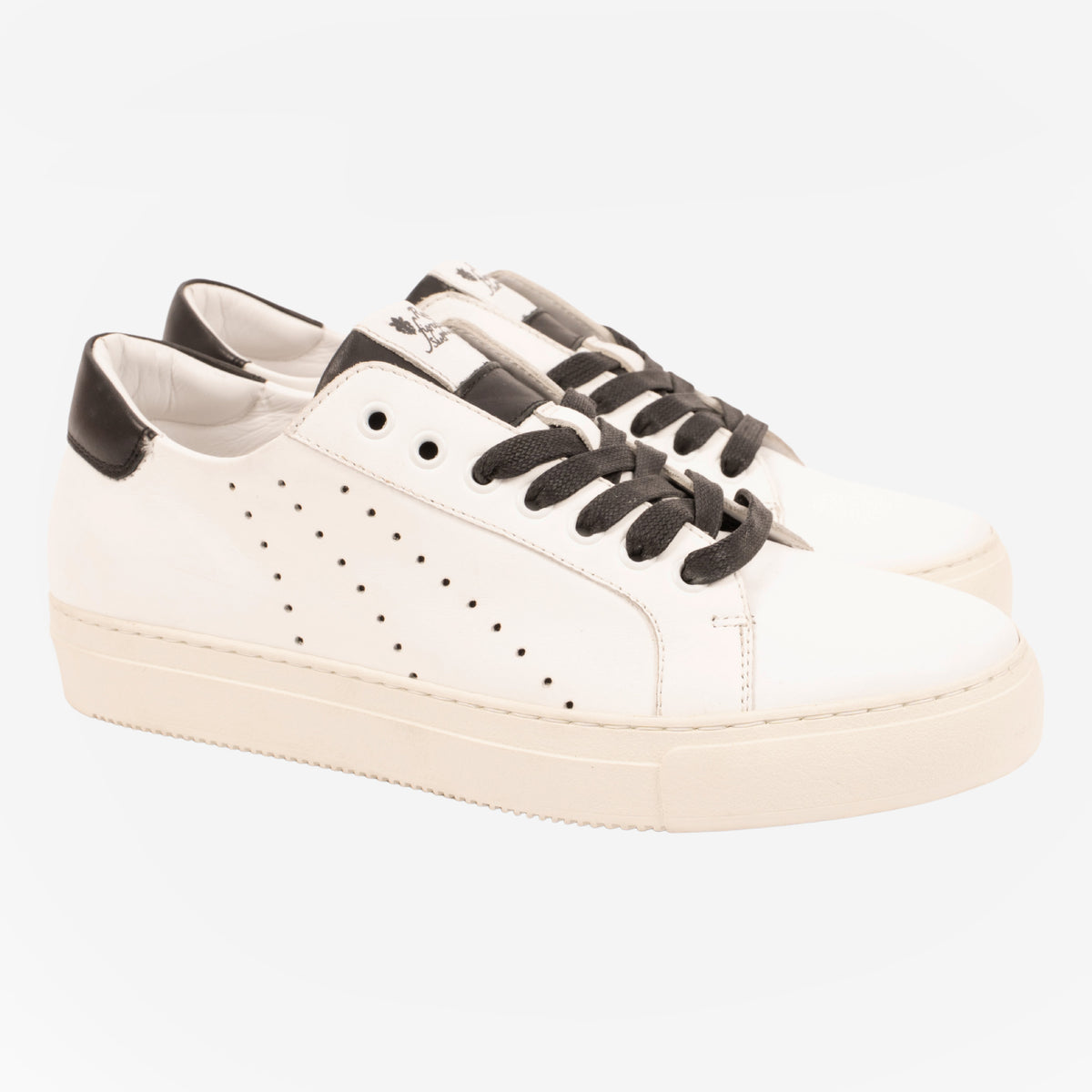 Modica - Sneakers Bianco e nero MODICA -BNCNRO ROSSO FIORENTINO 