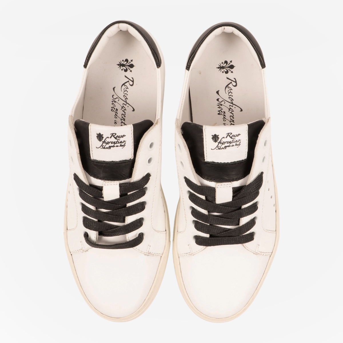 Modica - Sneakers Bianco e nero MODICA -BNCNRO ROSSO FIORENTINO 