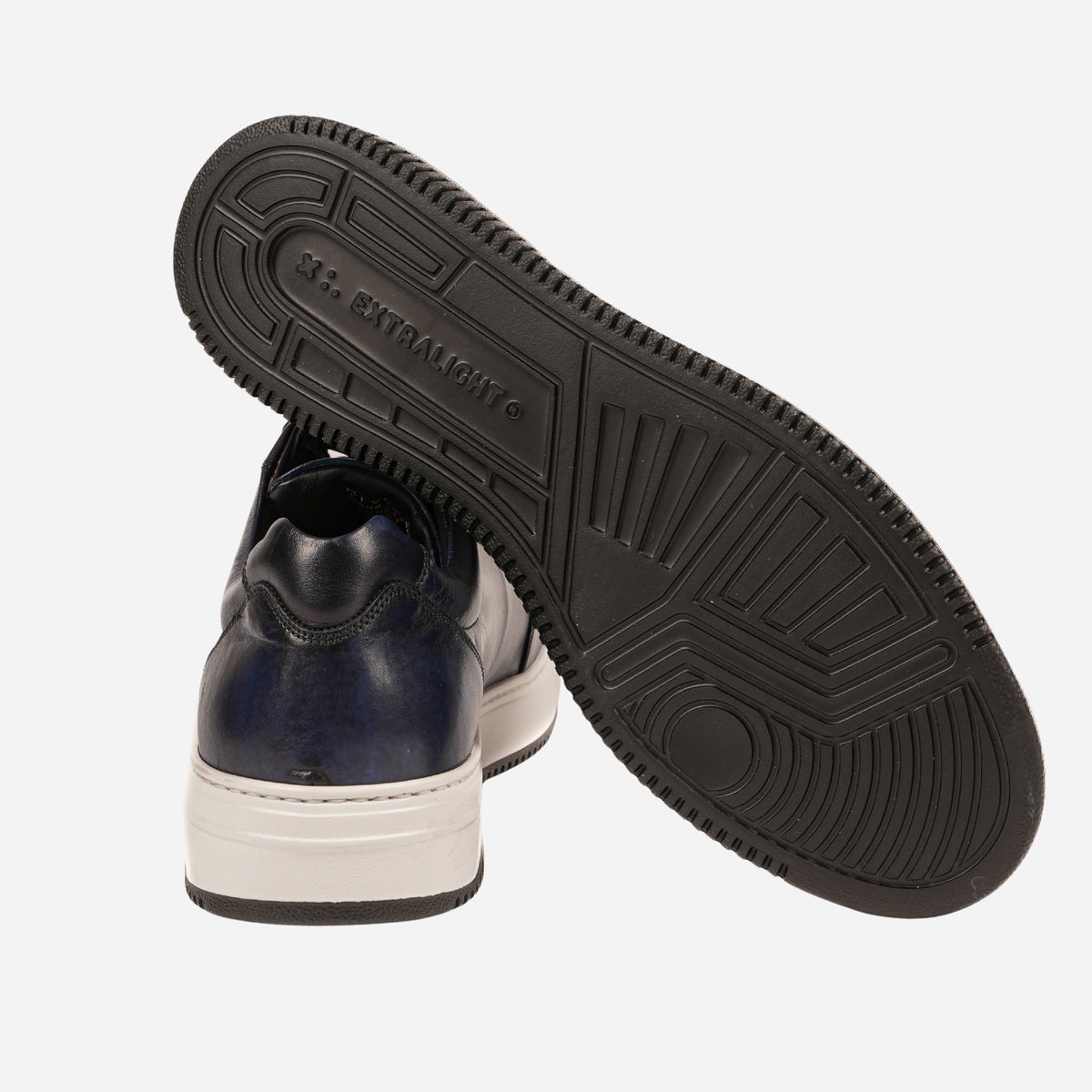 RIVES - Sneakers in Pelle Blu Disco RIVES -SHDBLD ROSSO FIORENTINO 