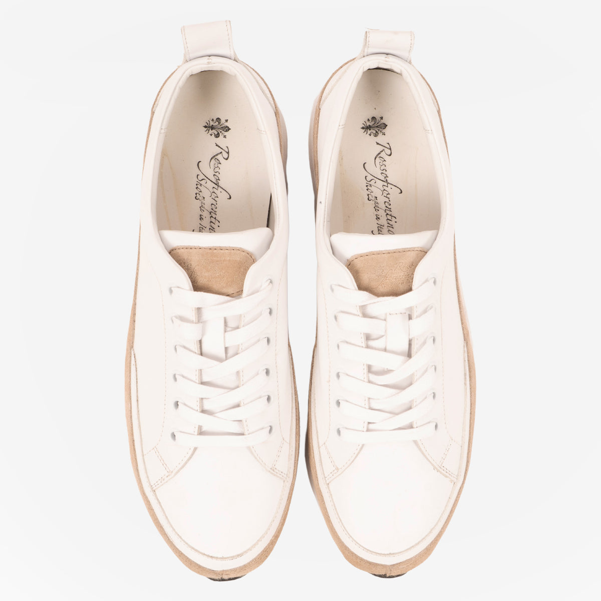 Vieste - Sneakers runner Bianco e sabbia VIESTE -BNCSBB ROSSO FIORENTINO 